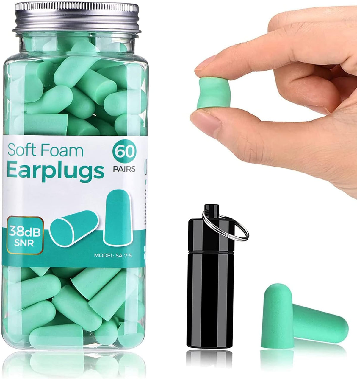 Tapón para los oídos ultra suave para dormir, 120 unidades de tapon...