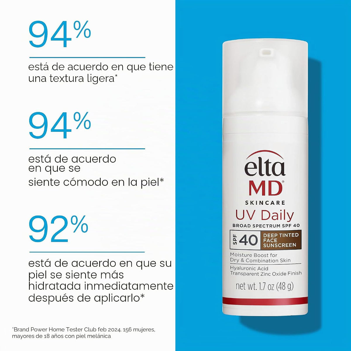 EltaMD Crema hidratante facial UV Diaria SPF 40 | Hidrata y protege...