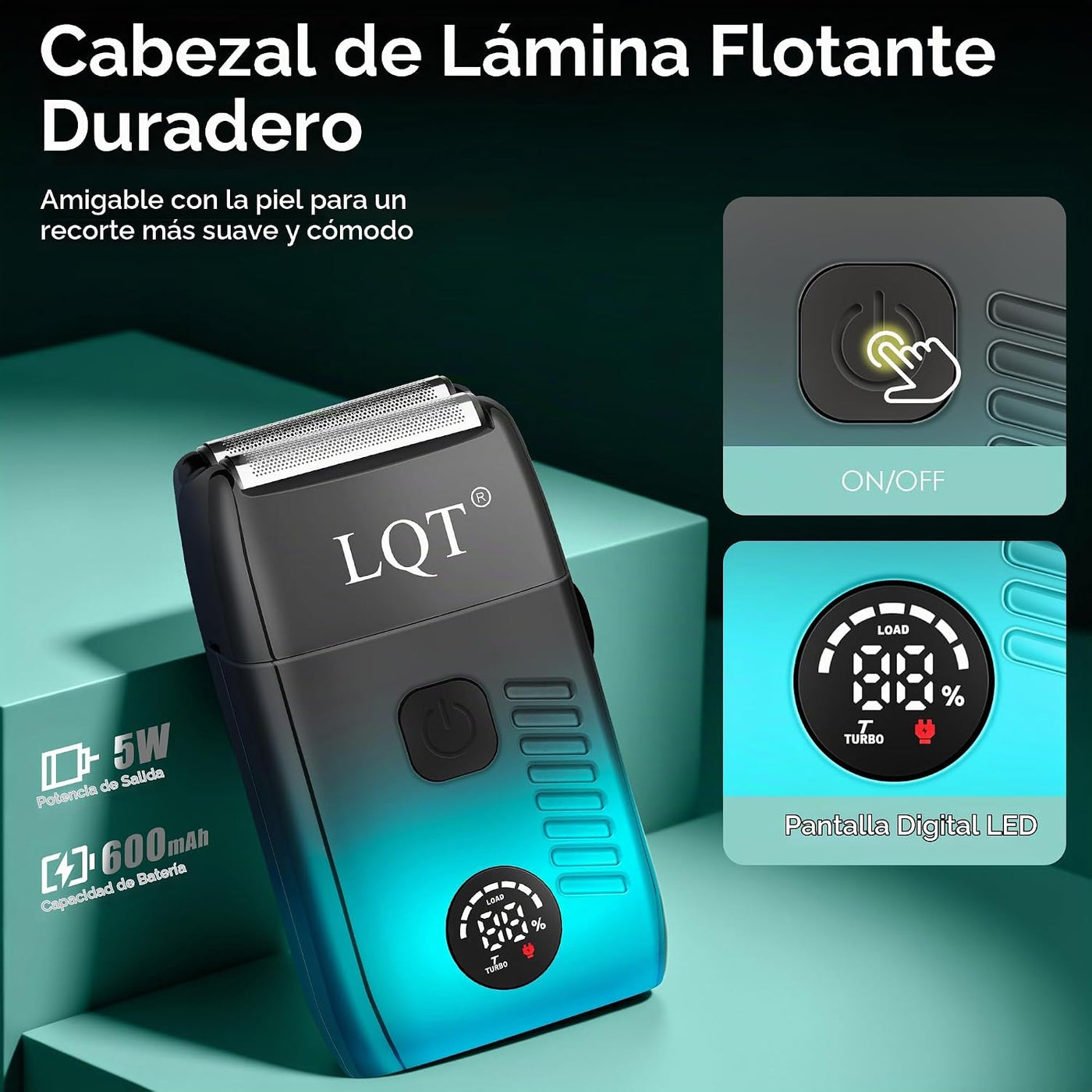 Kit de cortapelos y recortador inalámbrico profesional LQT para hom...