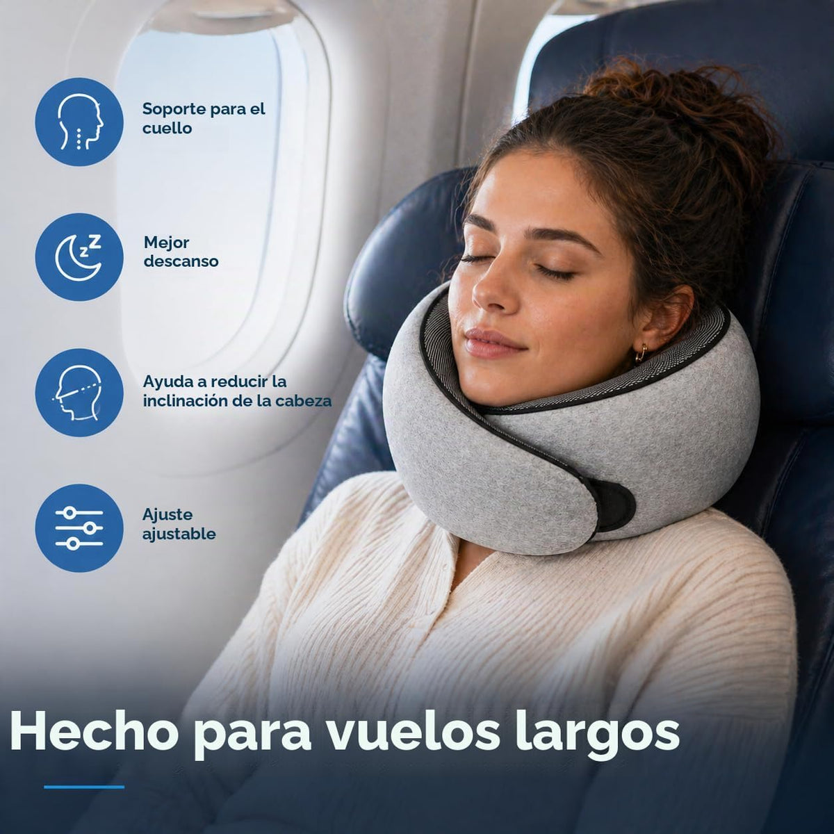 Purroch G-Shape - Almohada de viaje de espuma viscoelástica para el...