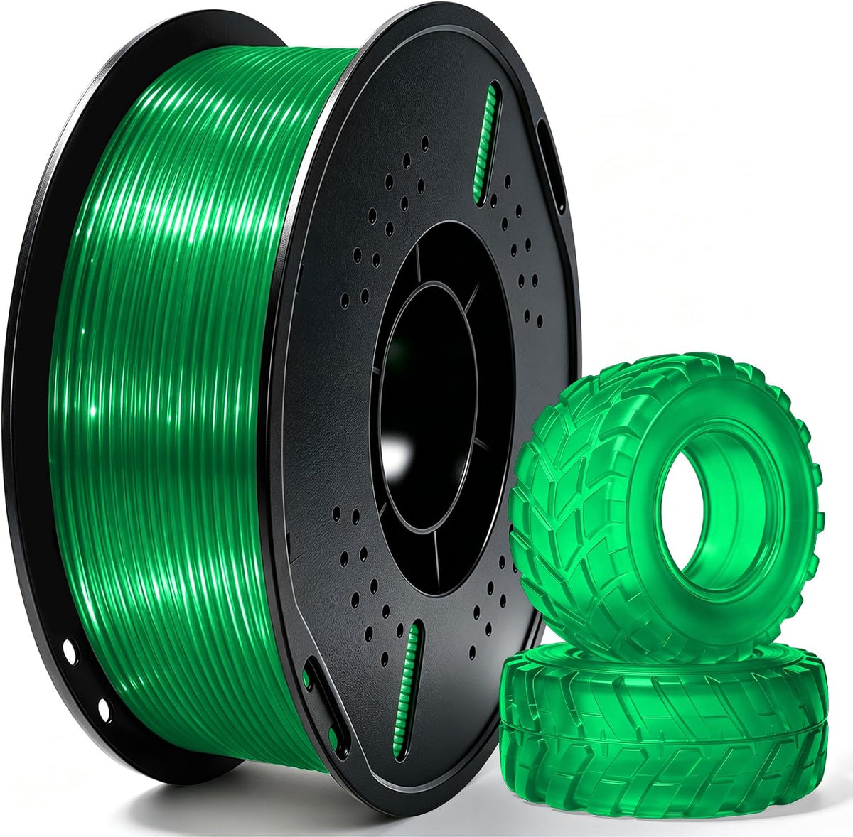 Colourbing Filamento flexible de TPU 95A para impresora 3D, suave y...
