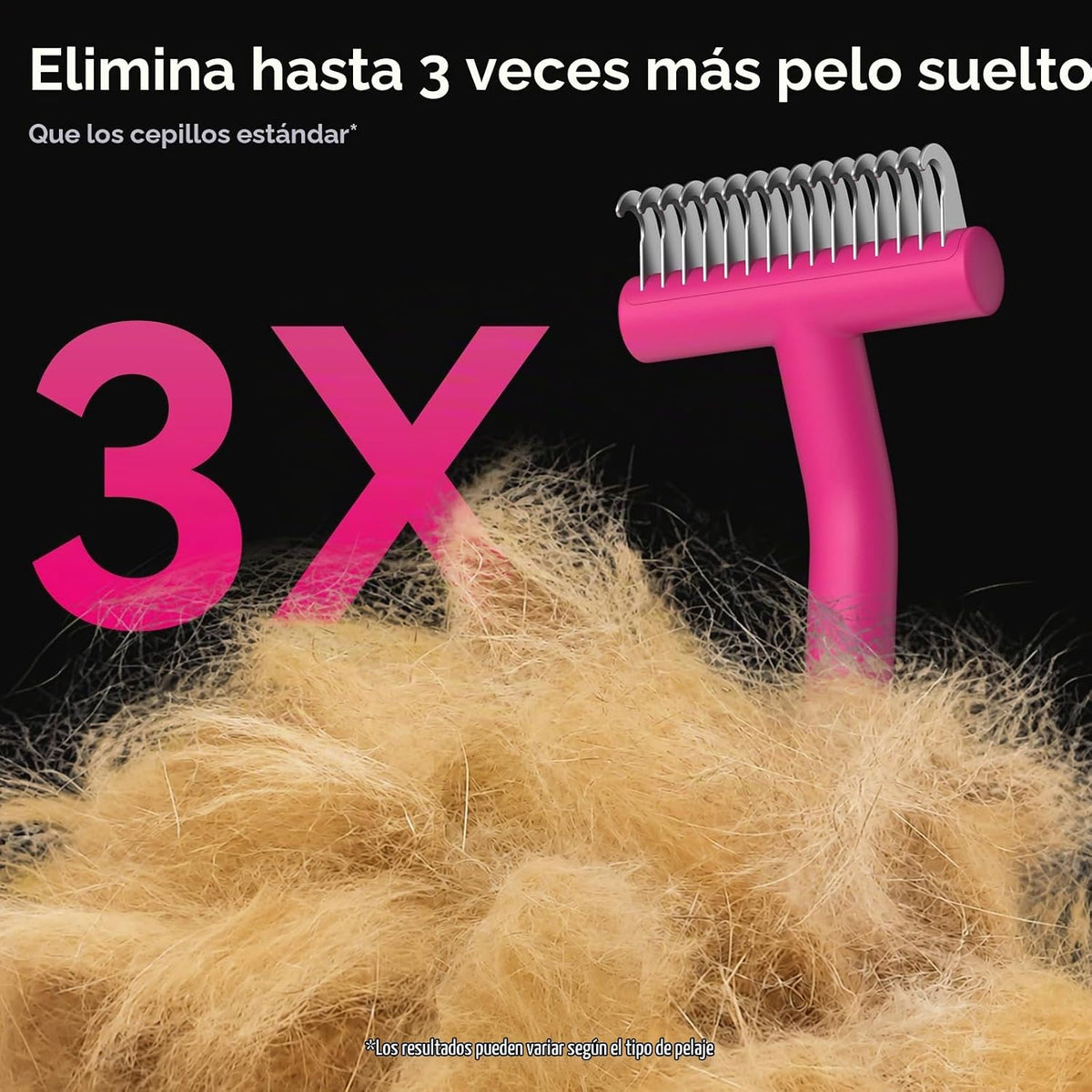 aumuca Cepillo para quitar pelos para perros y gatos, cepillo de as...