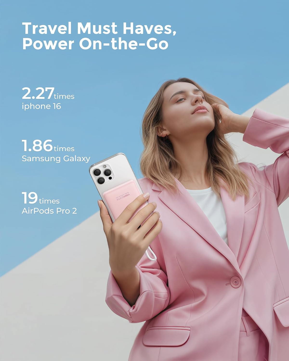 Cargador portátil 10000mAh, banco de energía ultra delgado de carga...