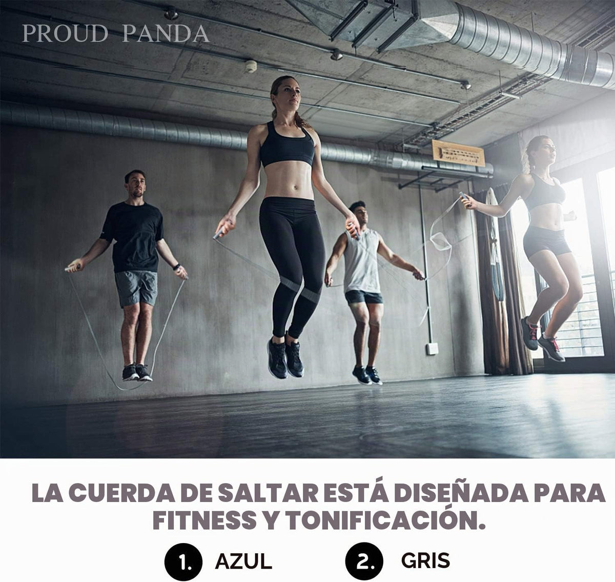 Cuerda de saltar con peso de 1LB - Cuerda de saltar profesional con...