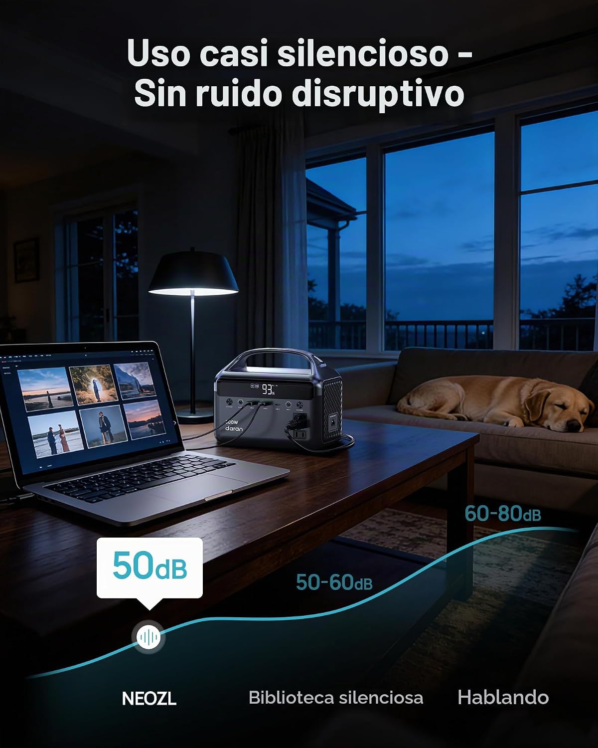 Estación de energía portátil de 192 Wh(60,000 mAh) con bolsa, banco...