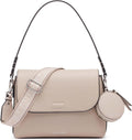 Calvin Klein Bolso de hombro con solapa Millie 2 en 1 para mujer y bandolera