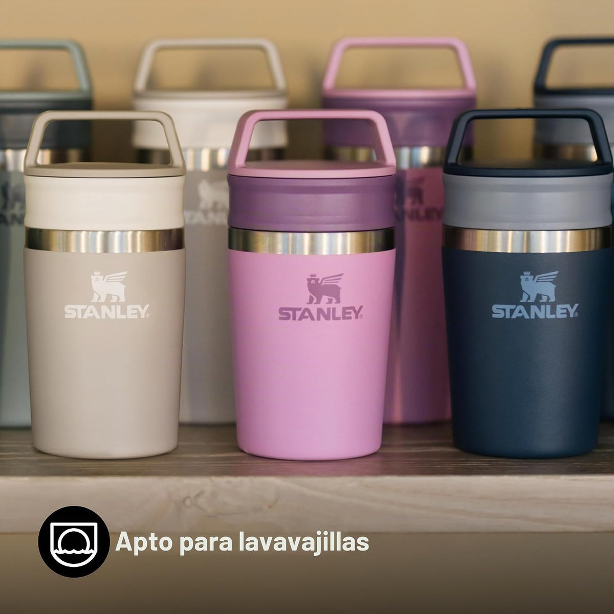 Stanley Cafe To-Go - Taza de viaje de 0,23 litros, mantiene 3 horas...