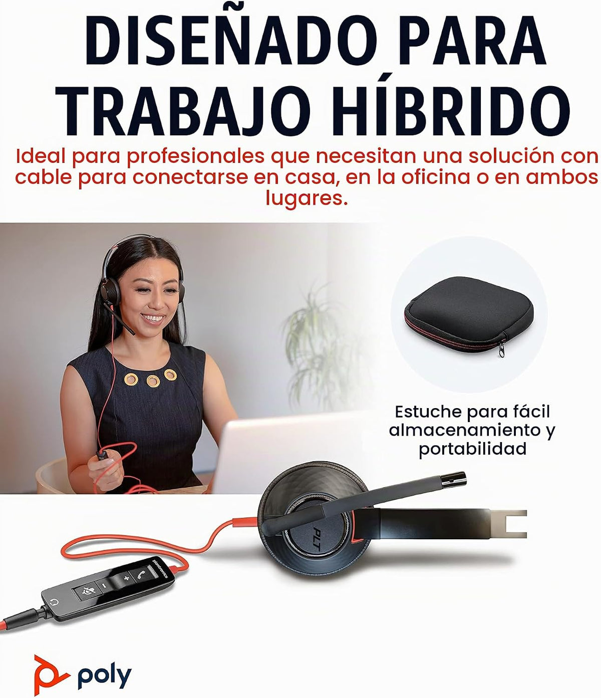 Poly Blackwire 5220 USB-A - Auriculares con cable (Plantronics) \u2...
