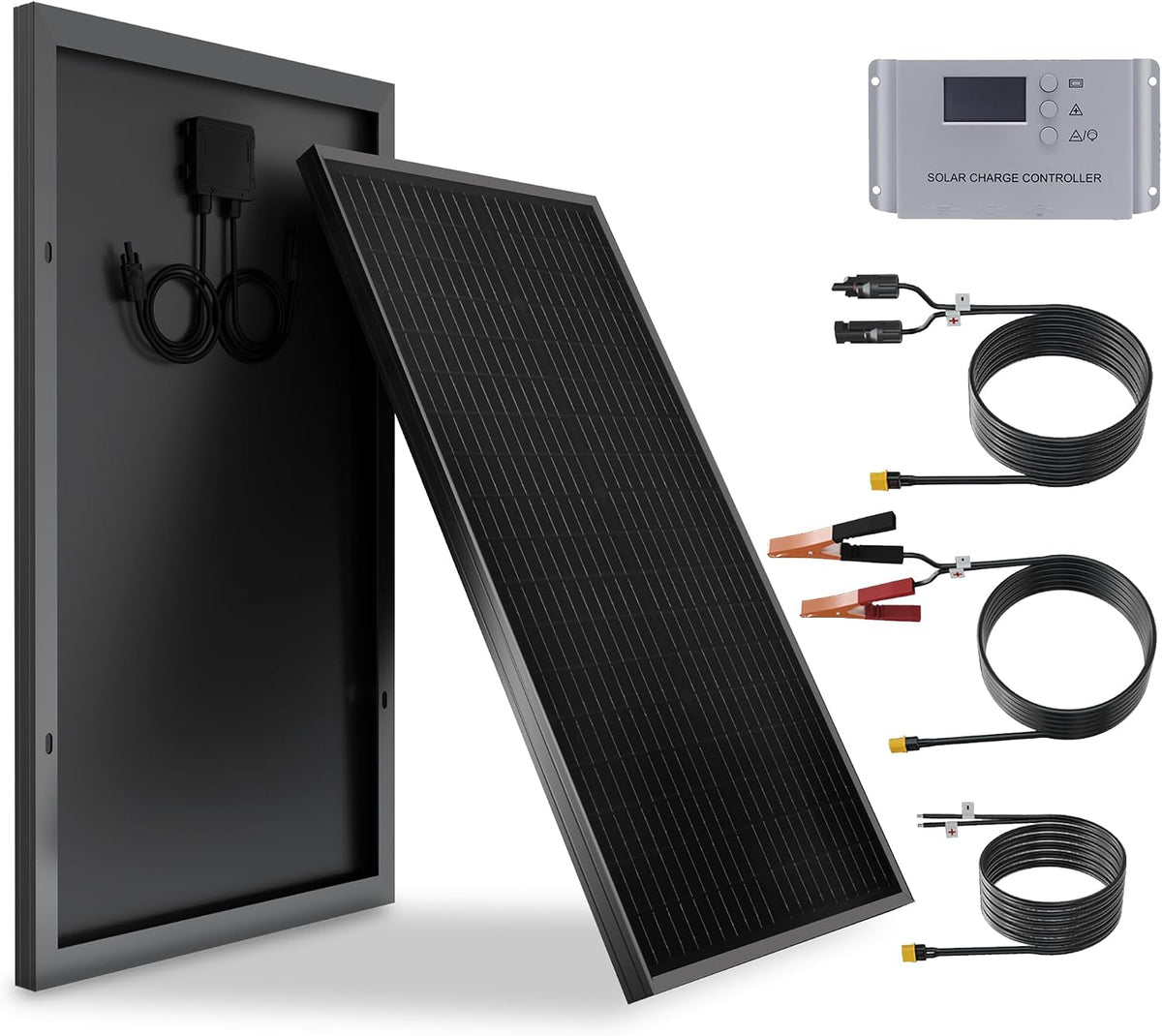 WUZECK - Kit de panel solar de 50 vatios y 12 voltios para sistema...