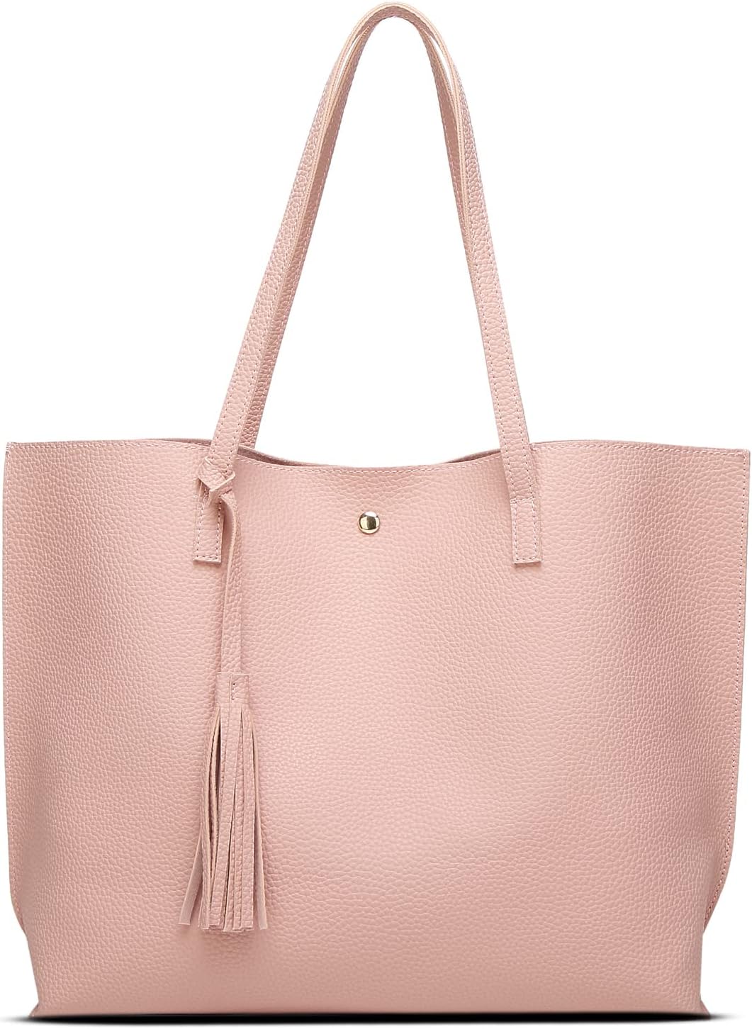 Dreubea - Bolsa de hombro y de mano de piel sintética suave para mu...