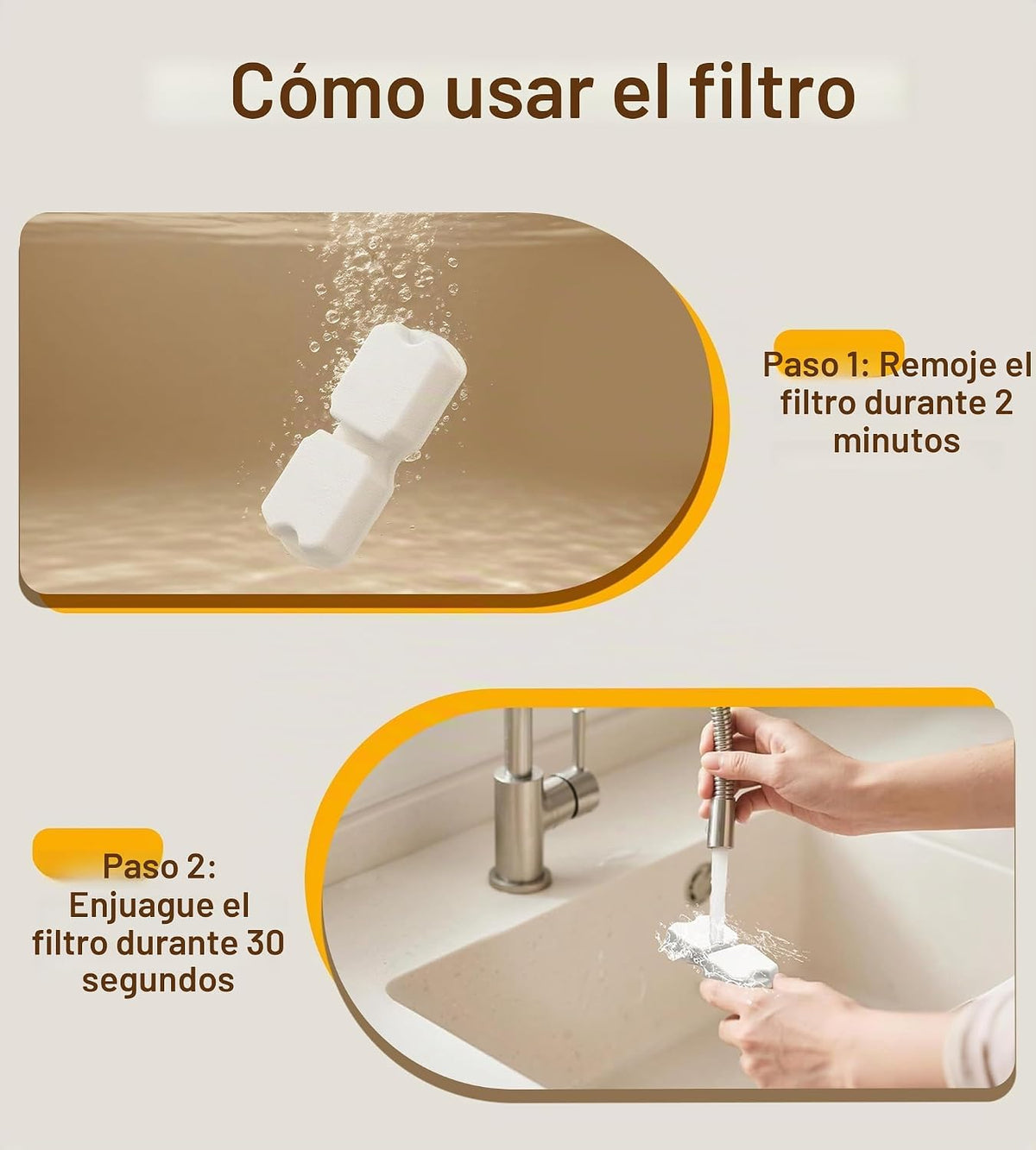 HOOISE Reemplazo del filtro de fuente de agua para gatos: paquete d...