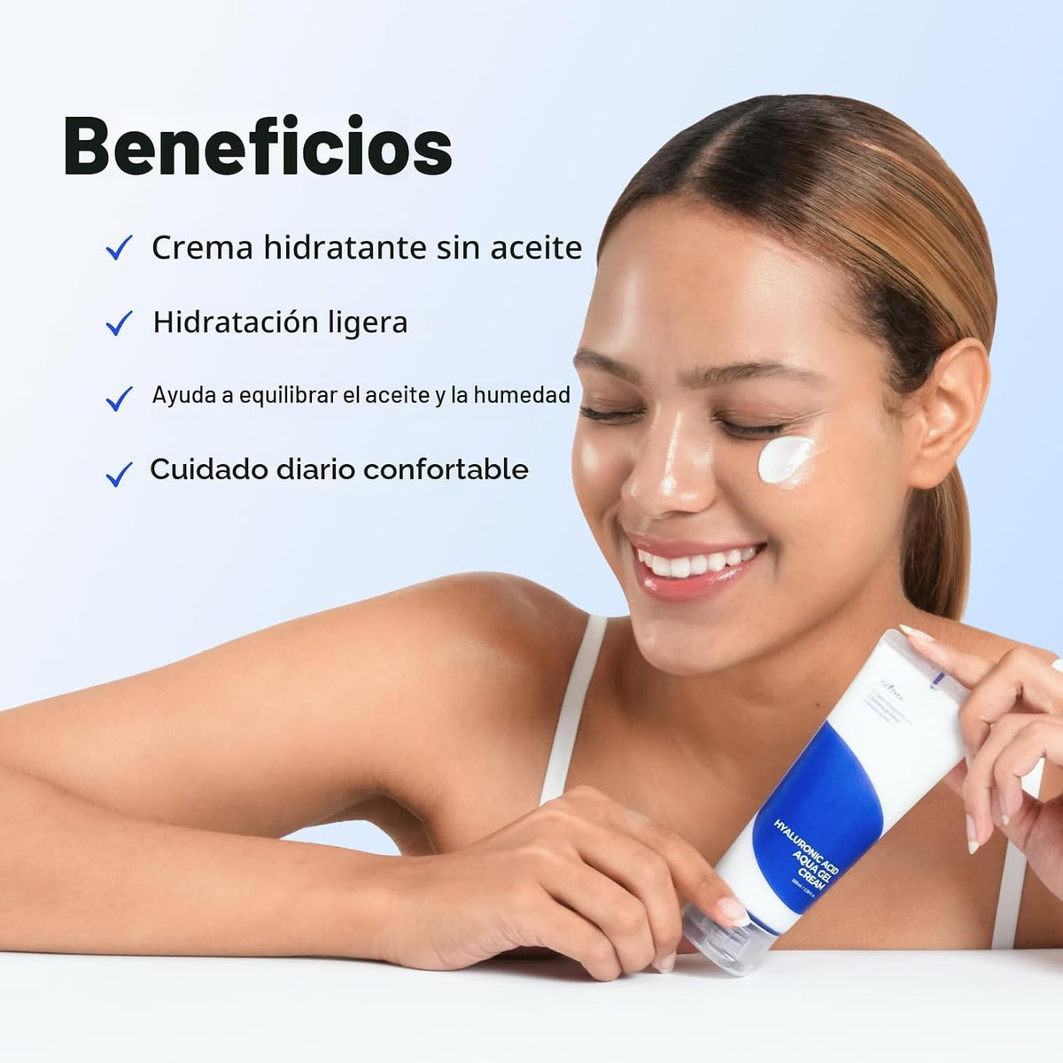 ISNTREE Gel solar diario de ácido hialurónico 1.7 fl oz, 1.69 onzas...