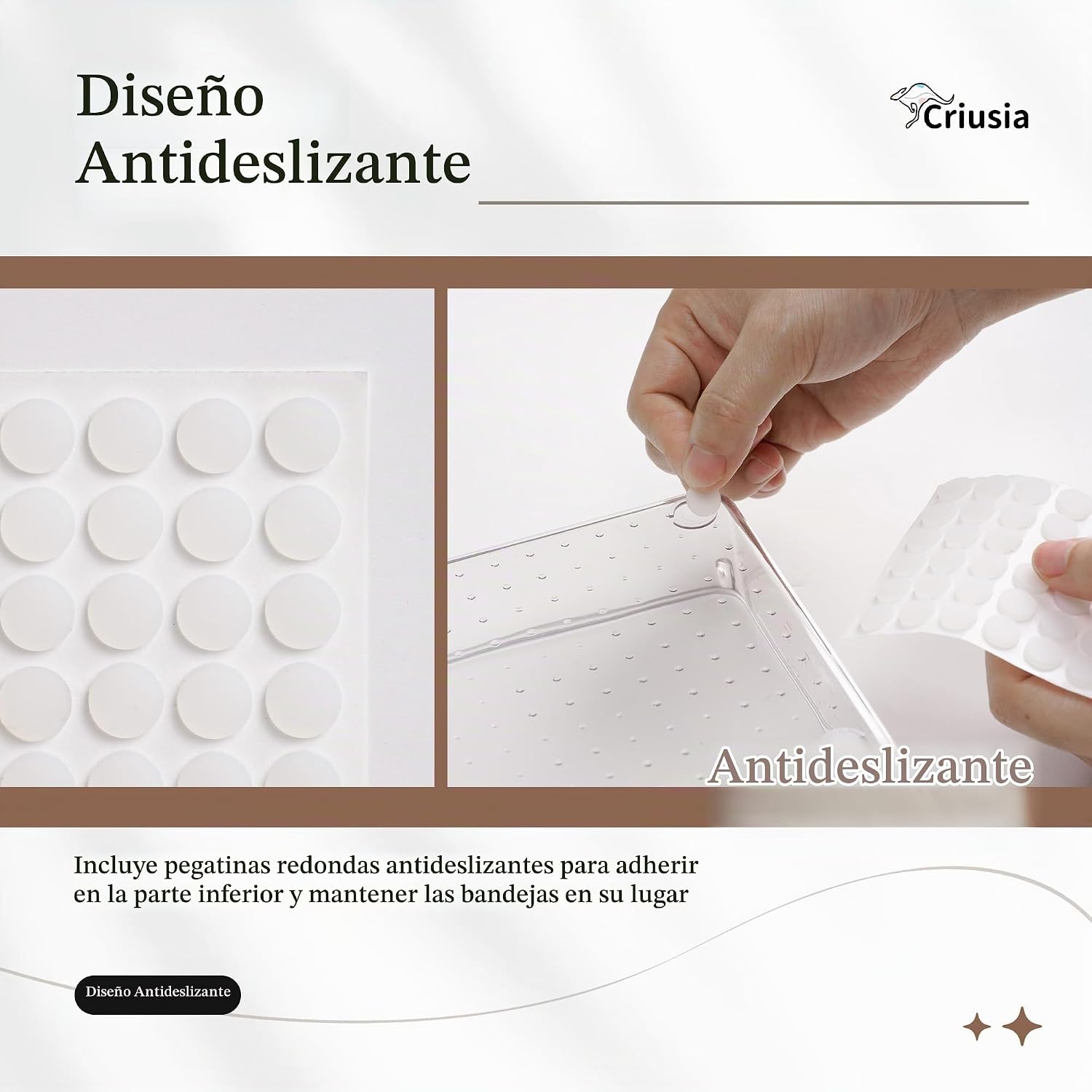 Criusia - Juego de 11 organizadores de cajones de plástico transpar...