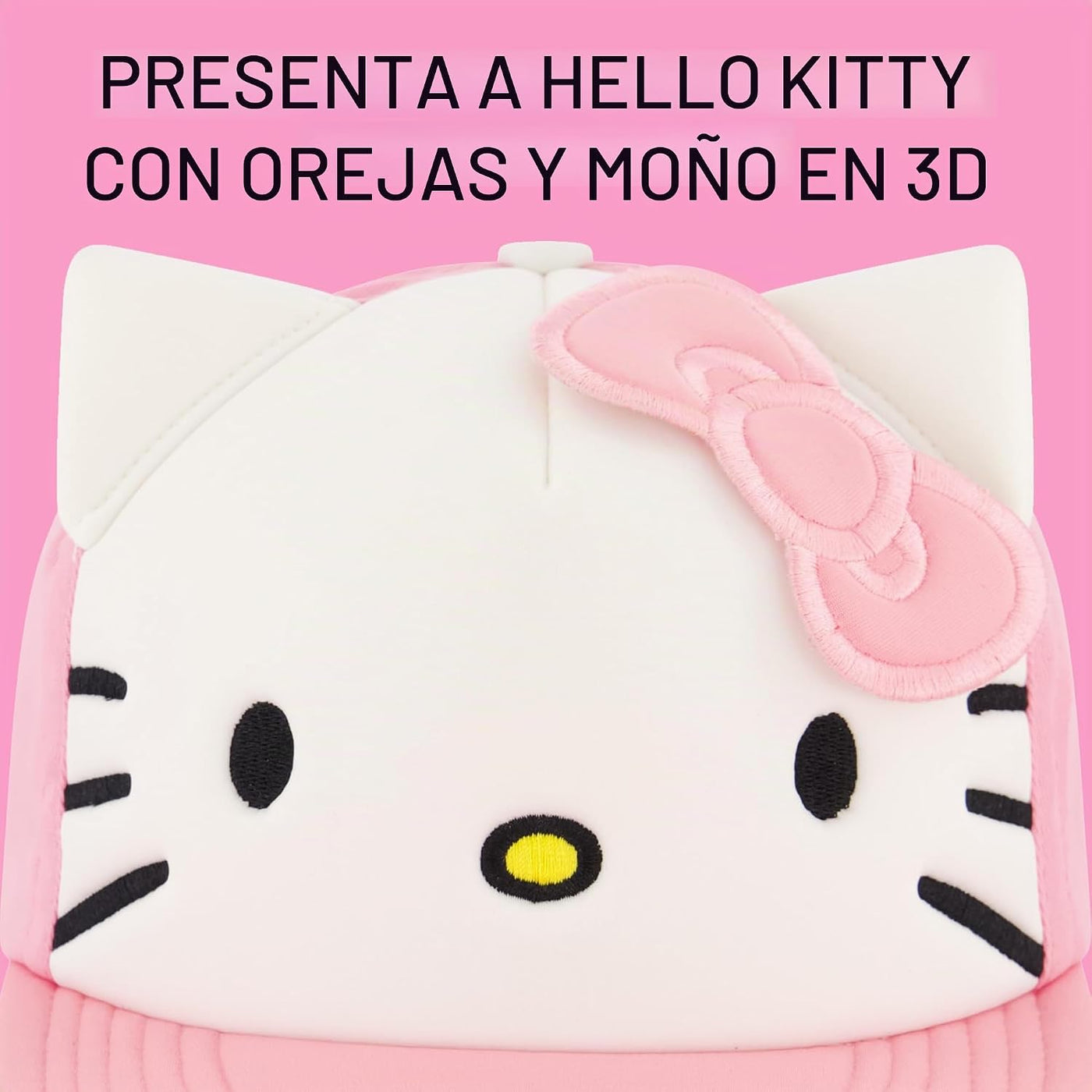 Hello Kitty Gorra de béisbol, gorra Snapback para mujer con ala pla...