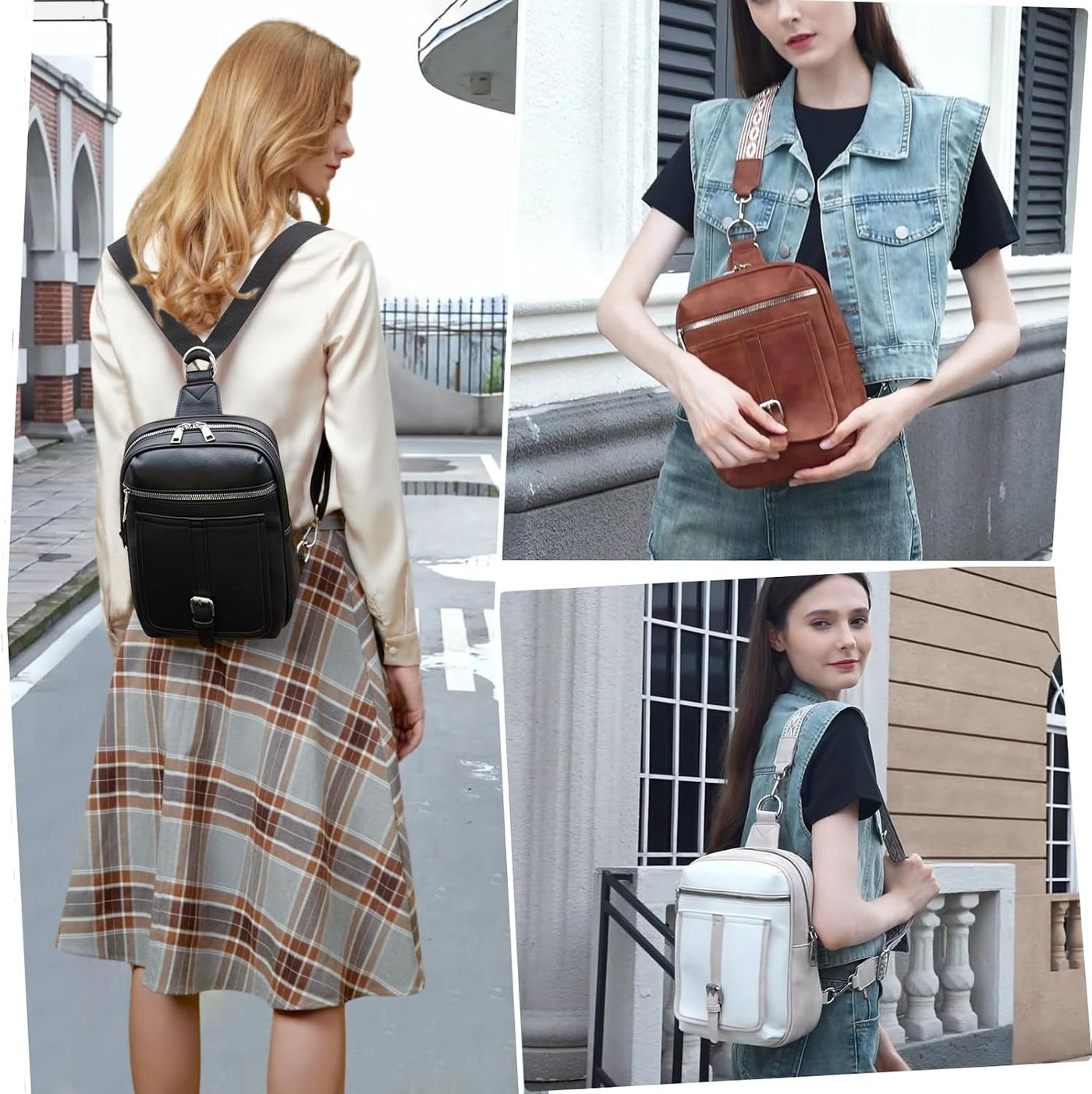 MYHOZEE Mini bolso de pañales cruzado pequeño bolso de pañales con...