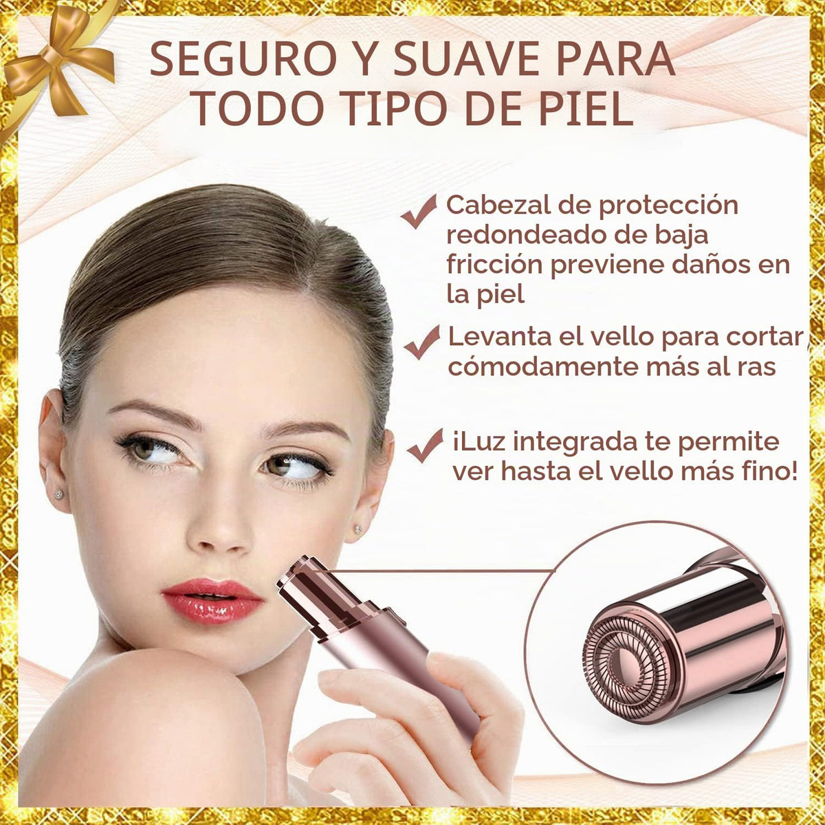Removedor de vello facial para mujeres, dispositivo de depilación s...