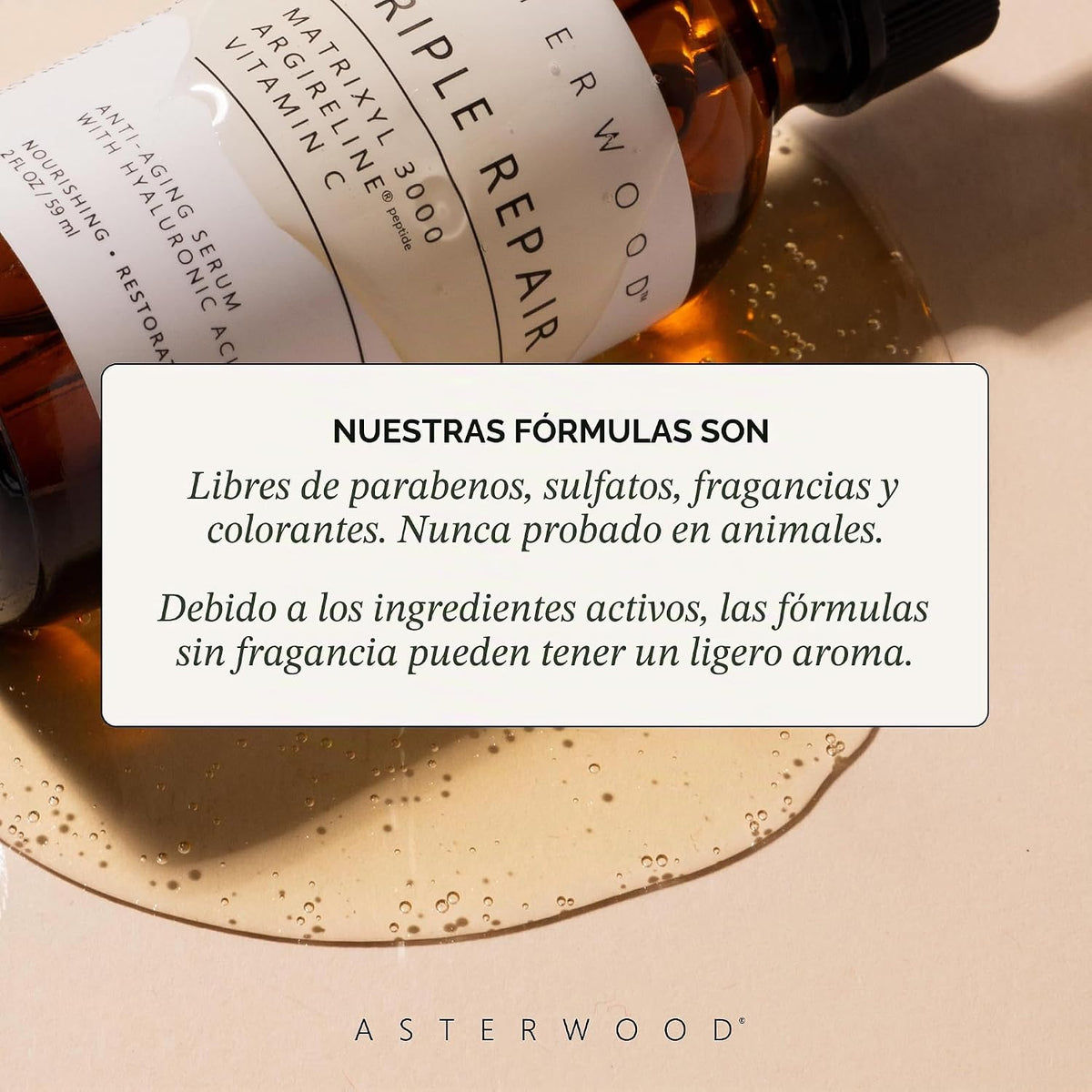 Asterwood Triple Repair Matrixyl 3000 + Argireline + ácido hialurón...