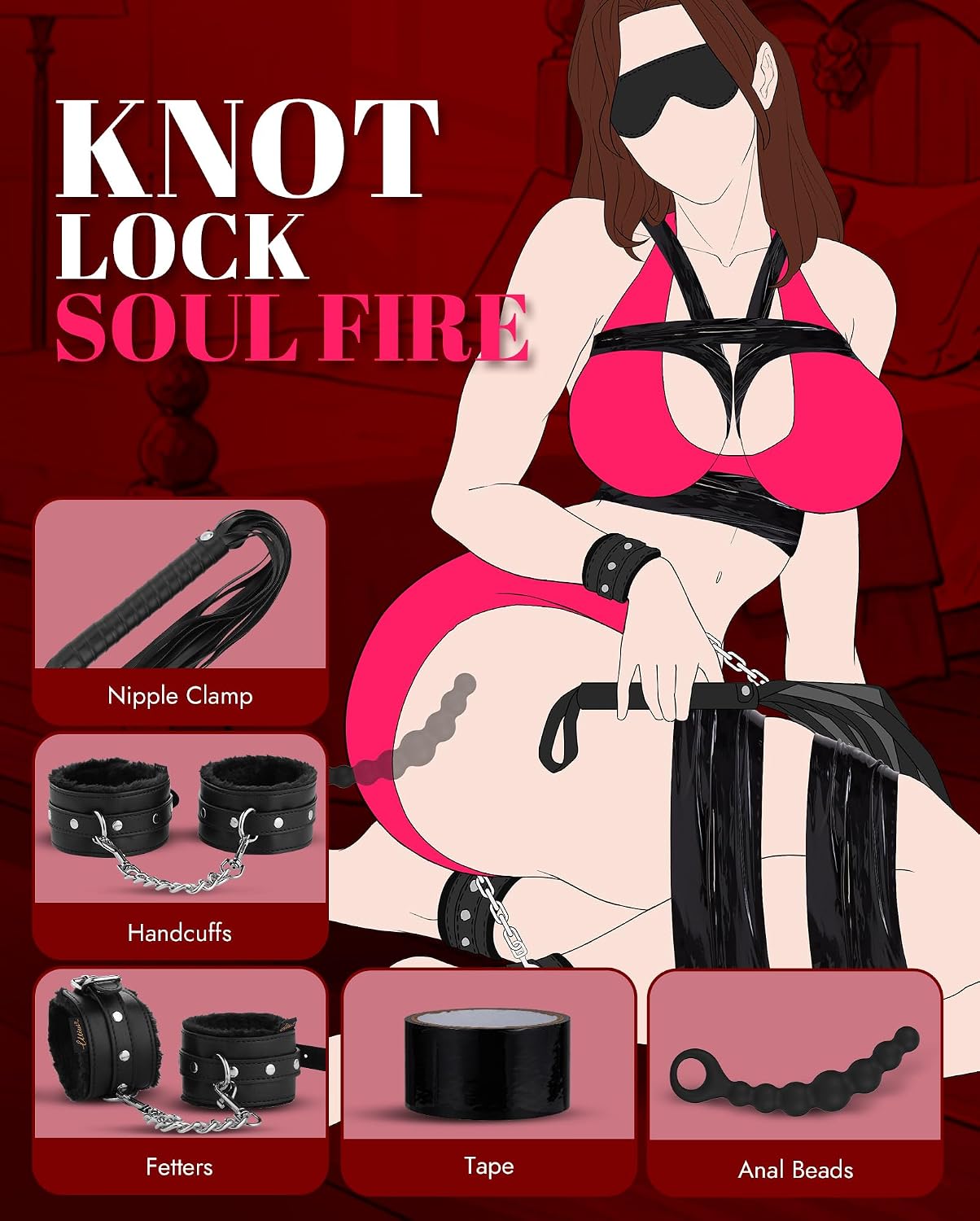 Kit de Restricciones BDSM para Sexo Bondage - UTIMI Conjunto de Res...