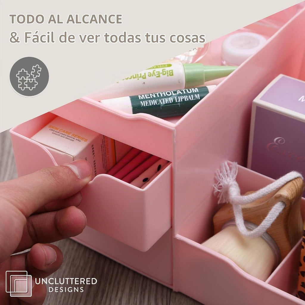 Despejado diseños Maquillaje Organizador con cajones