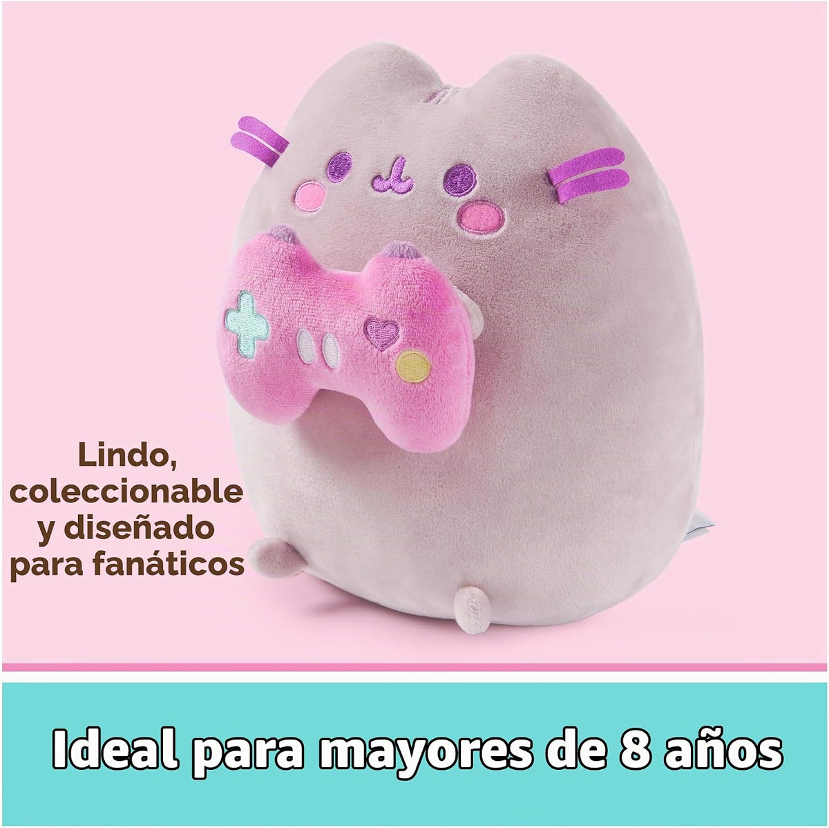 GUND Pusheen Gamer - Juguete de peluche de 9.5 pulgadas para mayore...
