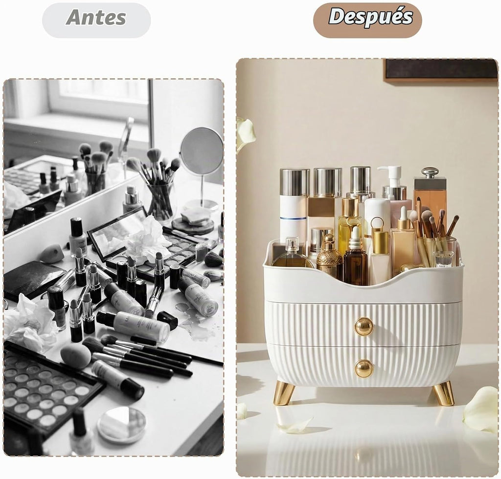 Organizador de maquillaje para encimera, organizador de cuidado de...