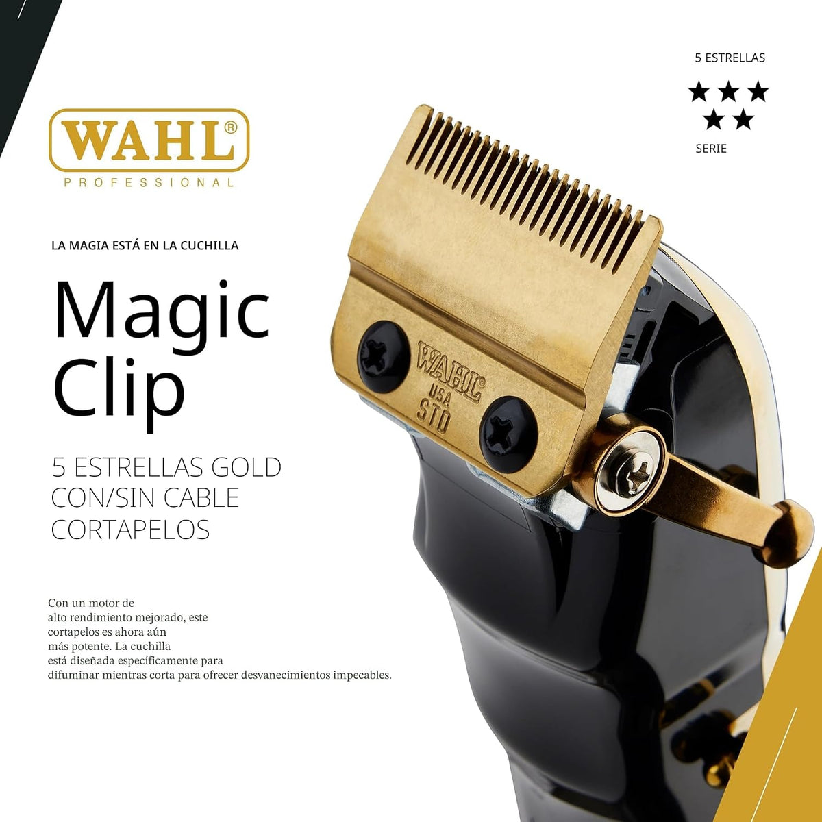 Wahl Professional 5 Star Series Magic Clip - Recortadora de pelo in...