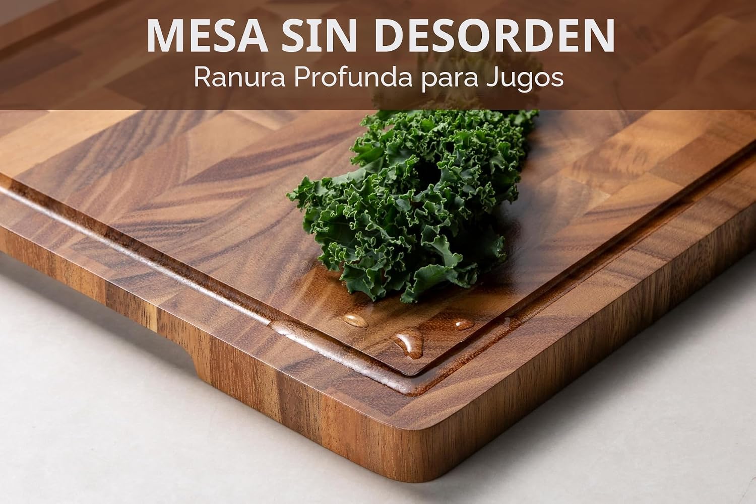 THETCHRY Tablas de cortar de madera de nogal para cocina, tabla de...