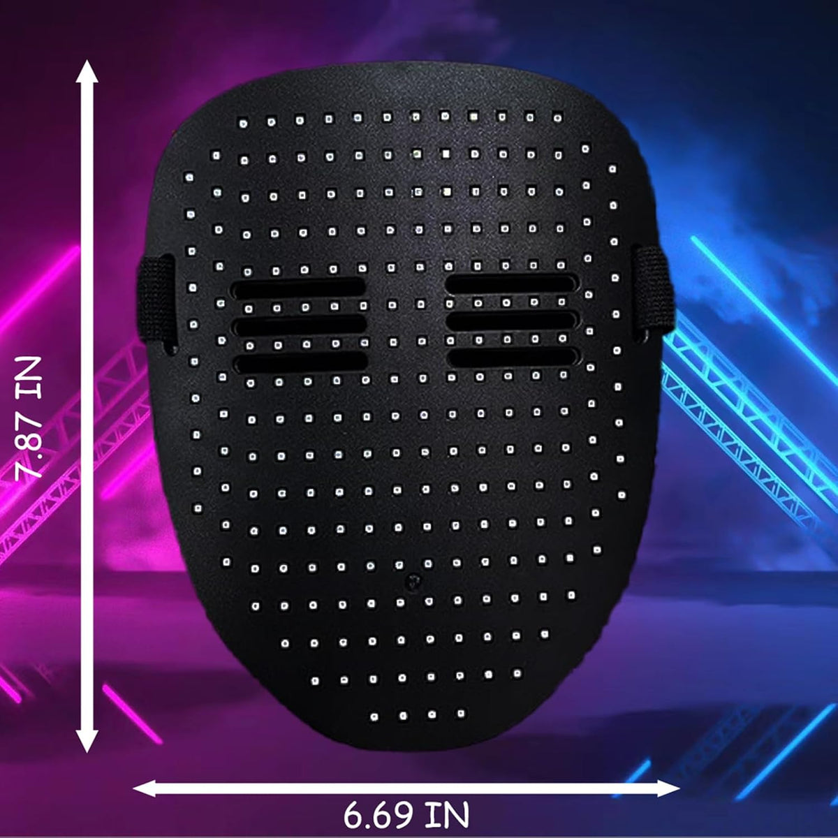 JDBMAOYE Máscara con luz LED con detección de gestos, regalo perfec...