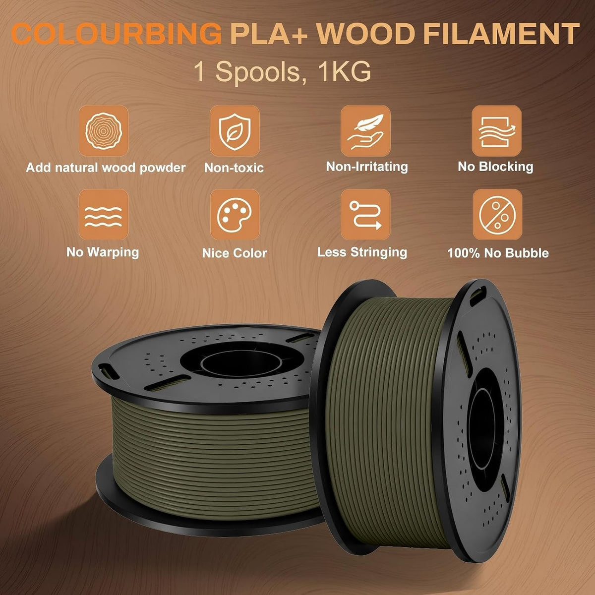Colourbing - Filamento de impresión 3D PLA-SINGLE36