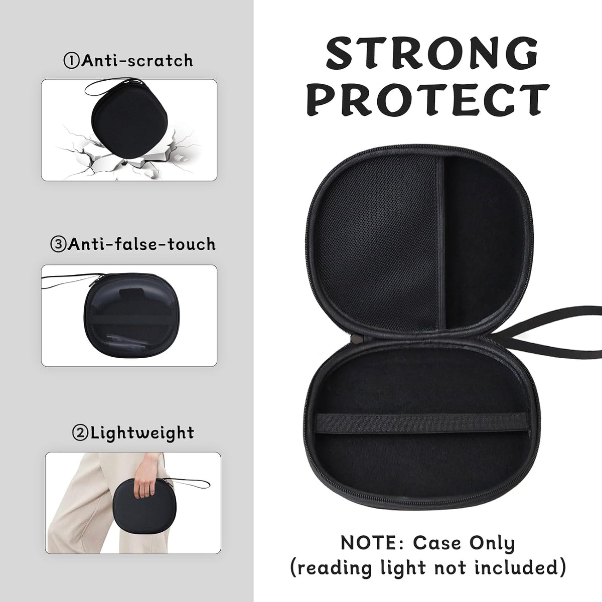 CAIOVSE Funda para luz de lectura de libros compatible con Glocusen...