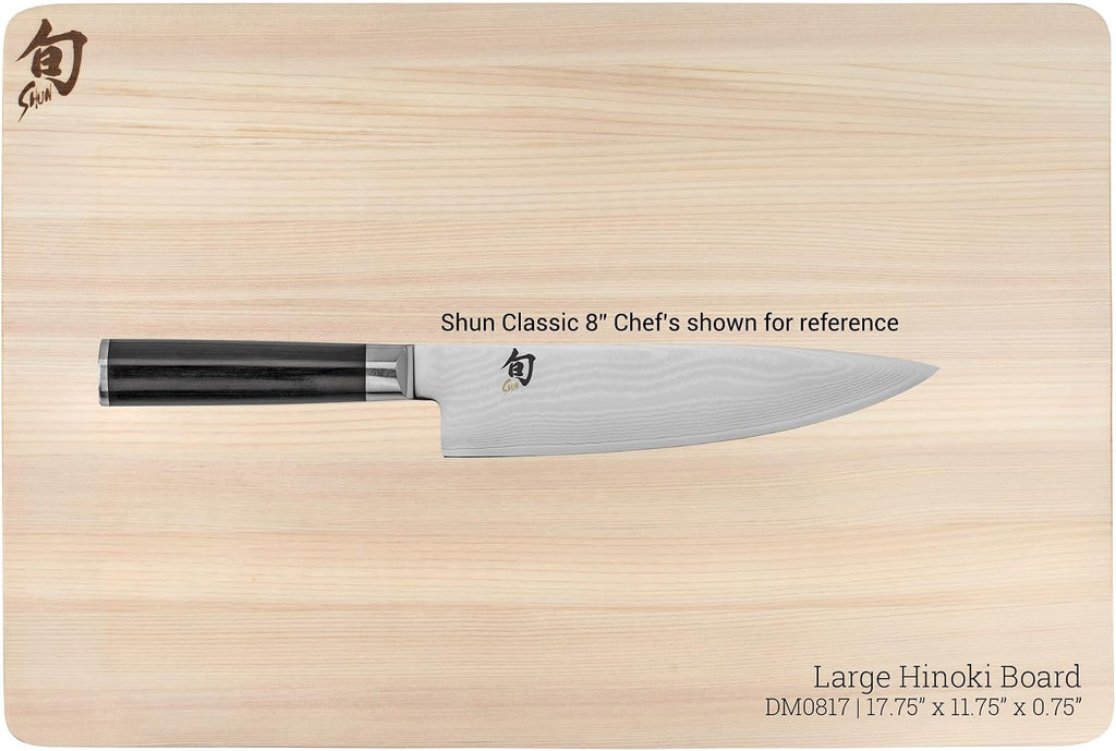 Shun Cutlery - Tabla de cortar grande Hinoki, 17.75" x 11.75...