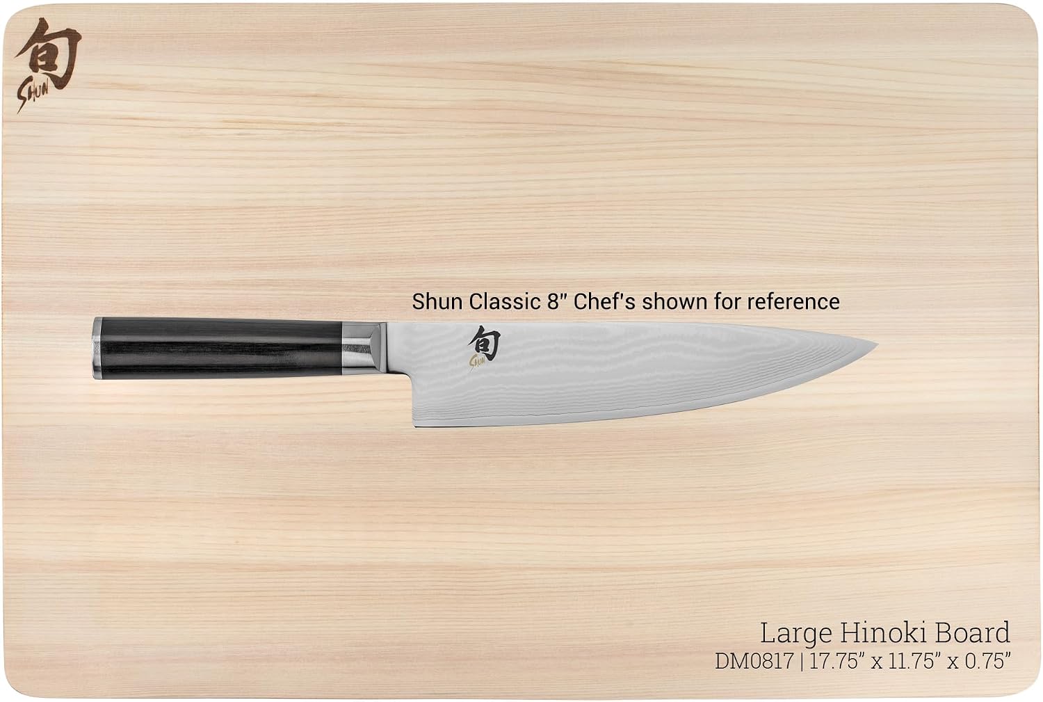 Shun Cutlery - Tabla de cortar grande Hinoki, 17.75" x 11.75...