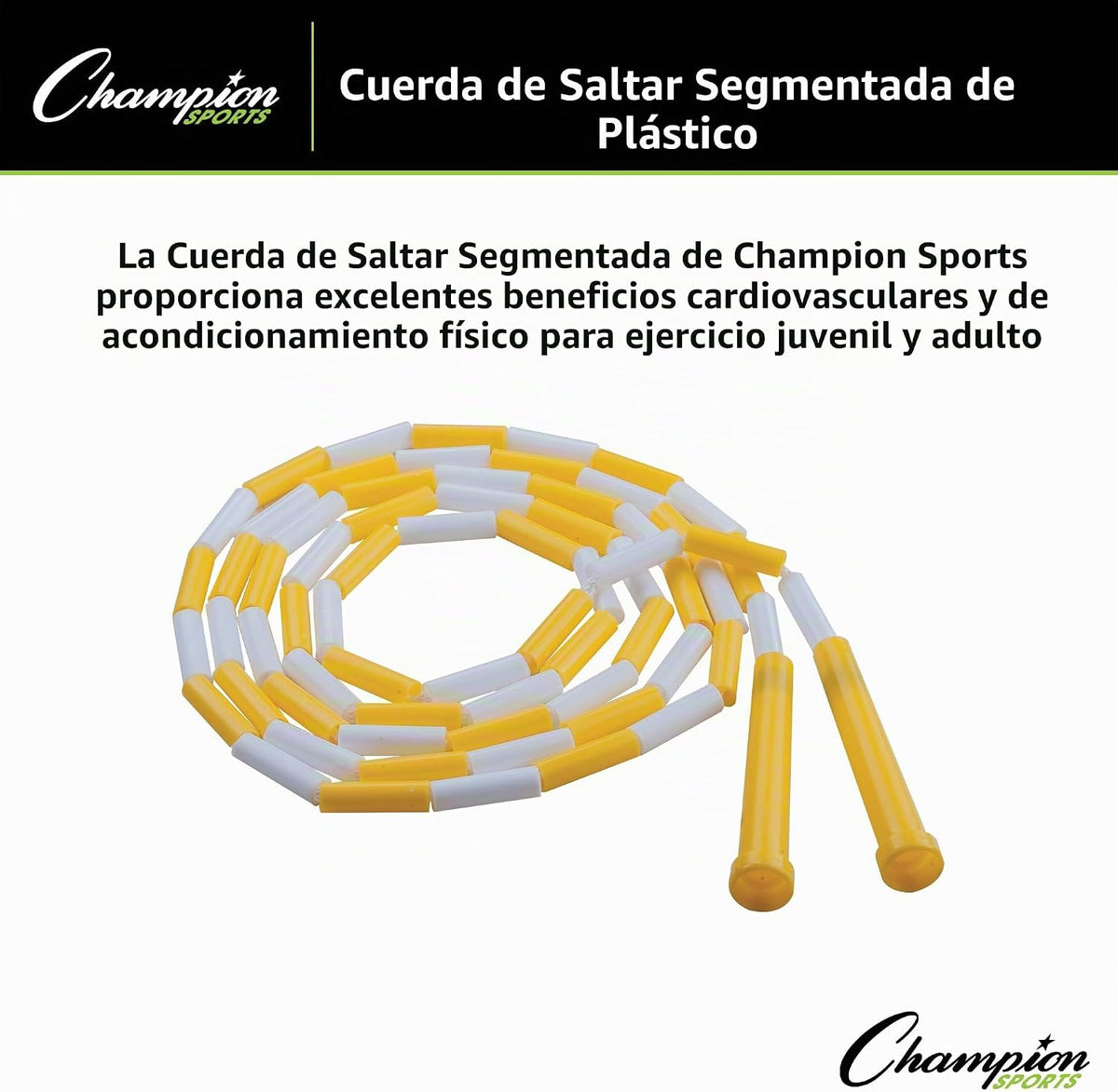 Cuerda para saltar segmentada de plástico Champion Sports