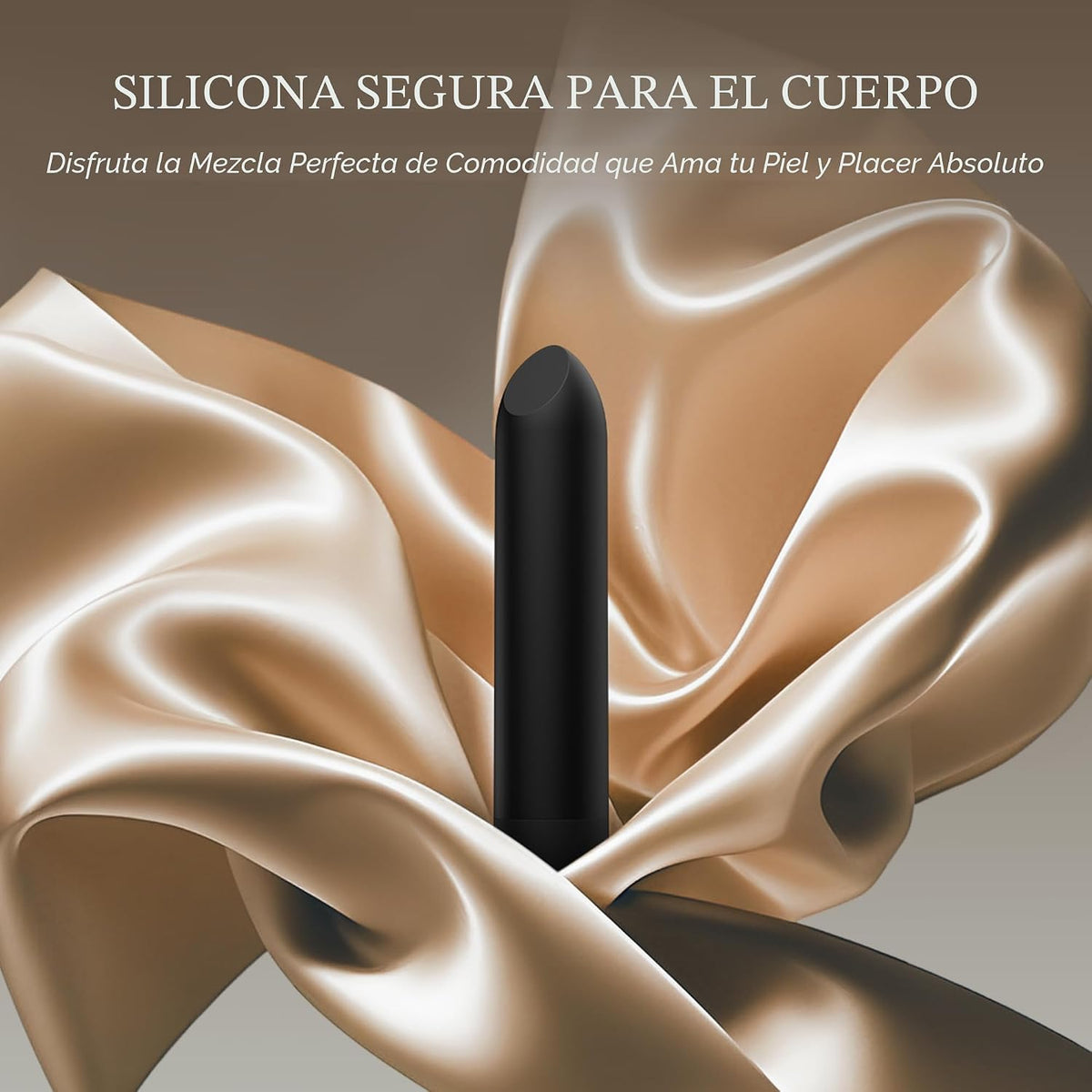 Vibrador bala con punta angulada para una estimulación precisa del...