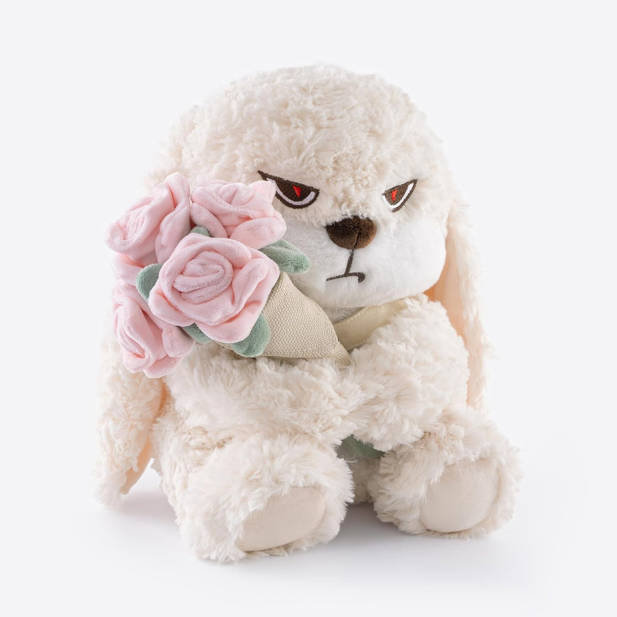 Adorable conejo de peluche de 11.4 pulgadas, ramo de rosas para abr...