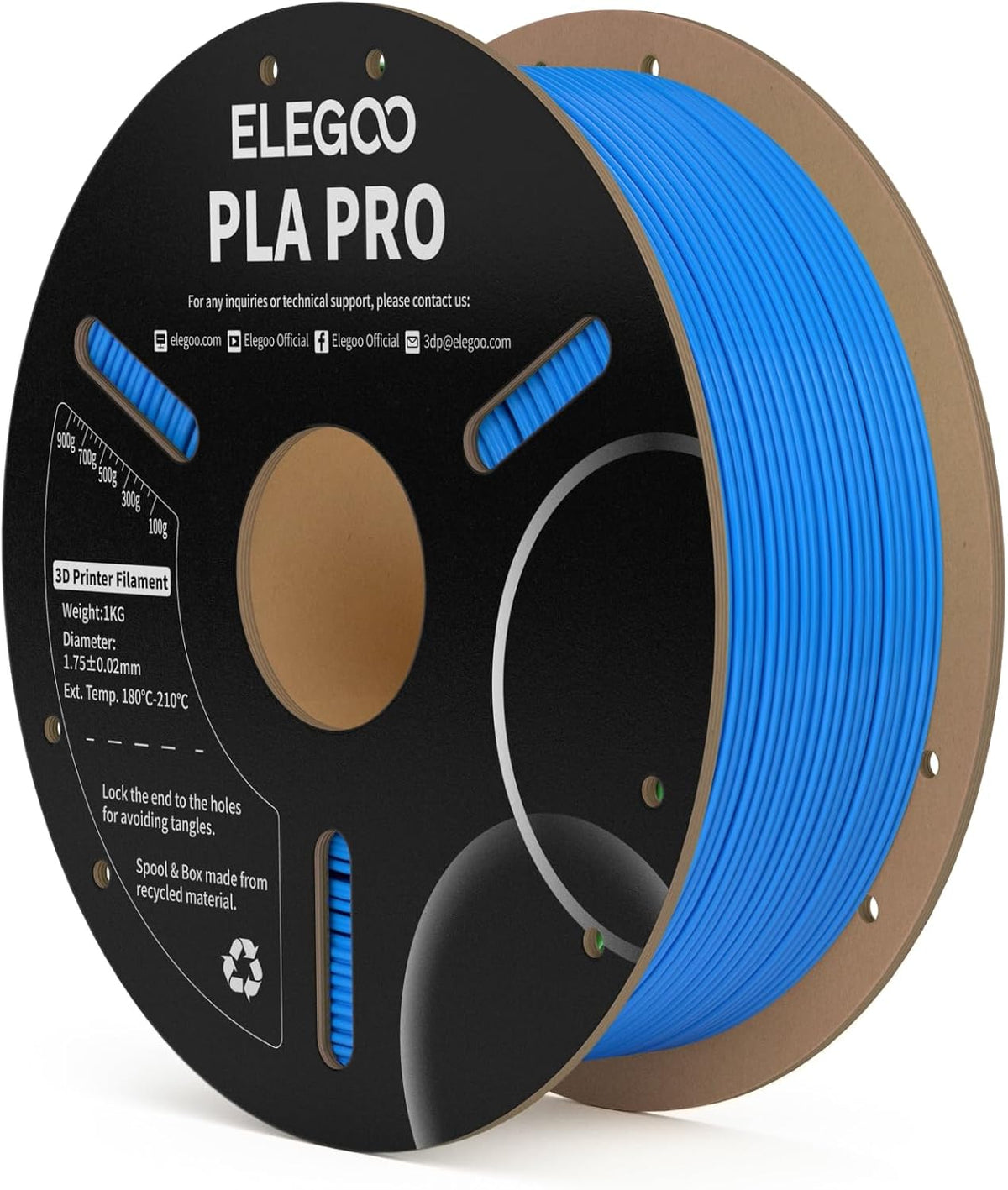 ELEGOO PLA PRO - Filamento de 1\/16 de pulgada, velocidad de impres...