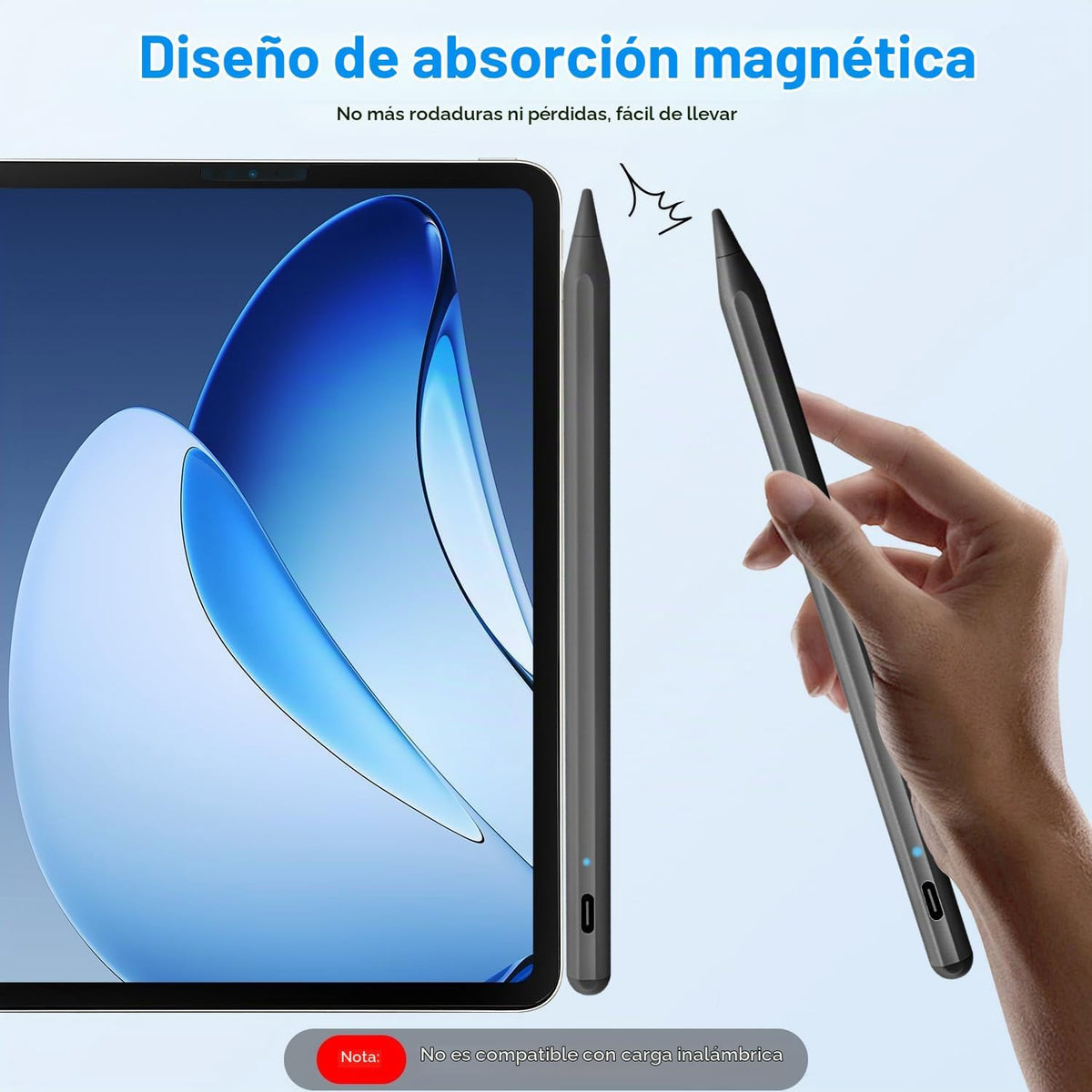 Paquete de 2 lápices capacitivos para iPad 2018-2026, lápiz Apple i...