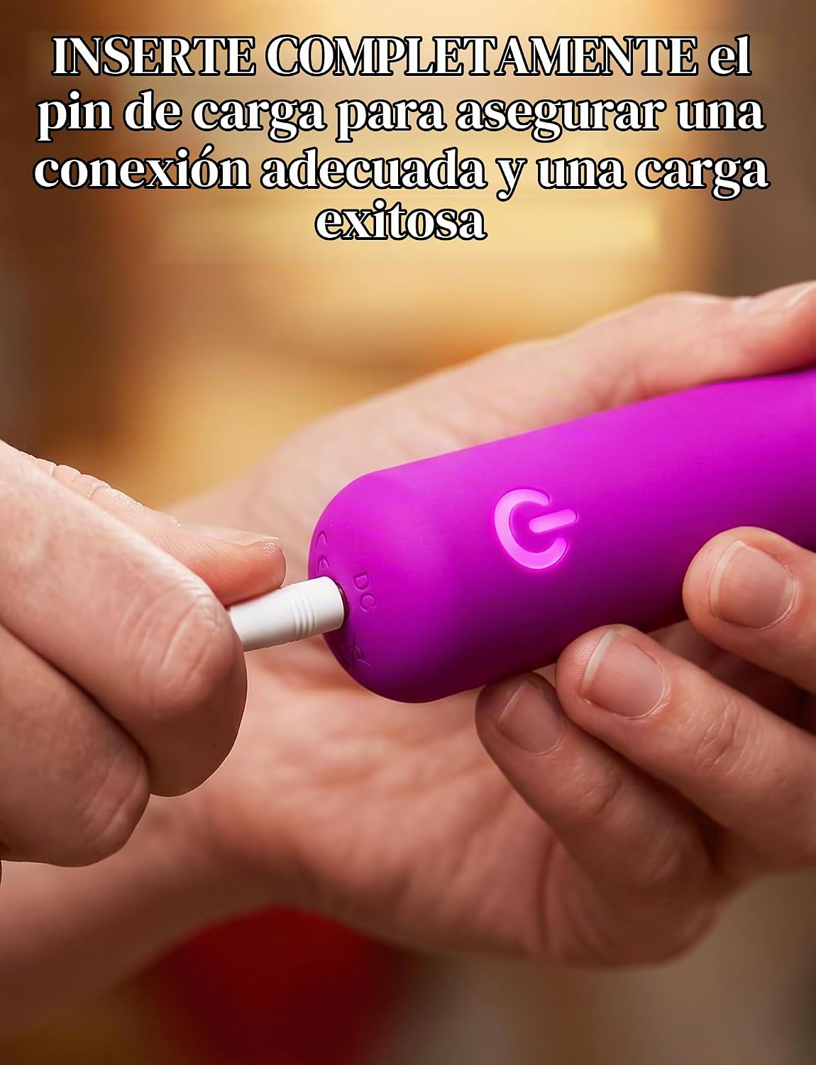 MOIAME - Vibrador completamente de silicona para mujer, impermeabil...