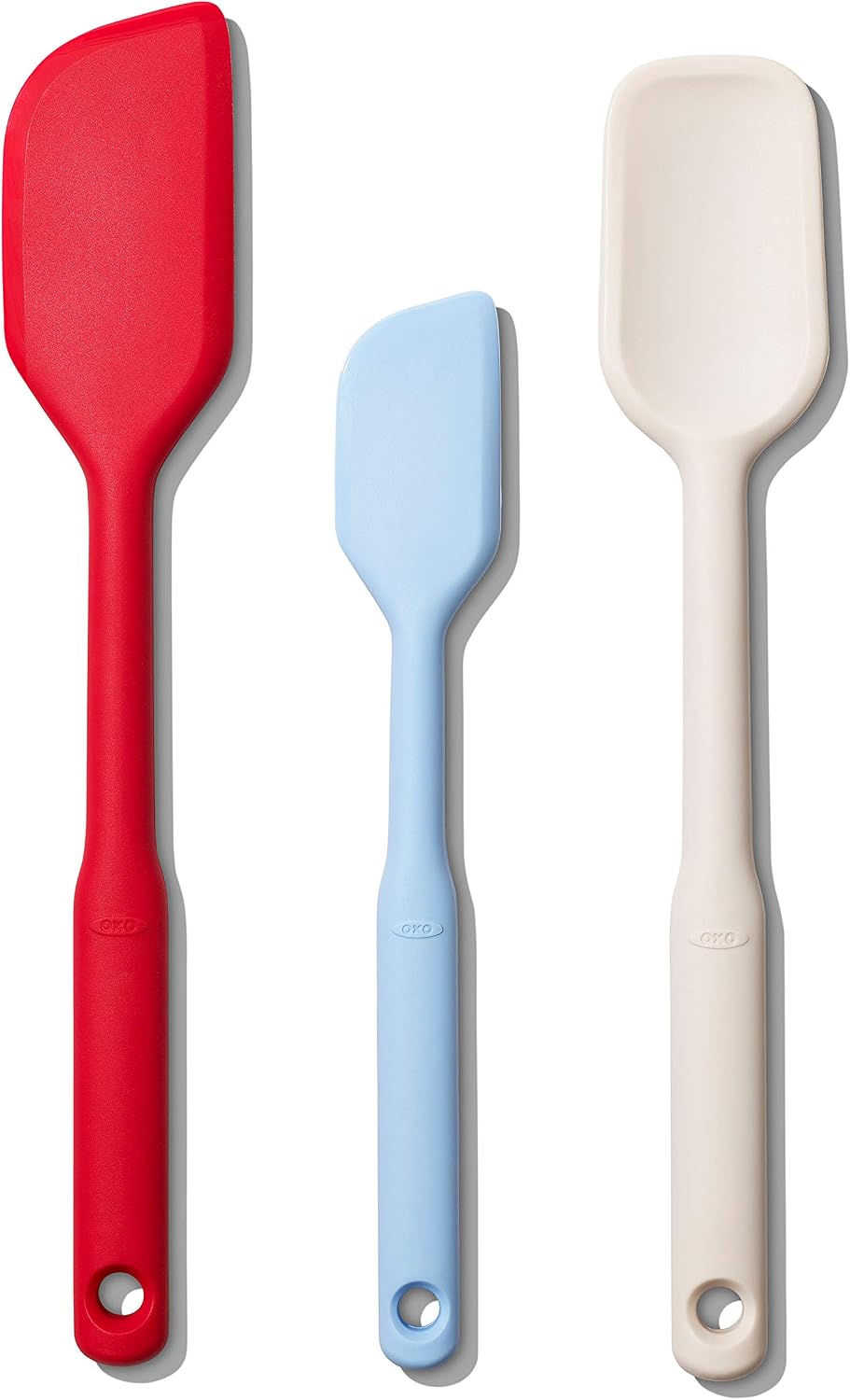 OXO Good Grips Set de espátula de silicona de 3 piezas, talla única...