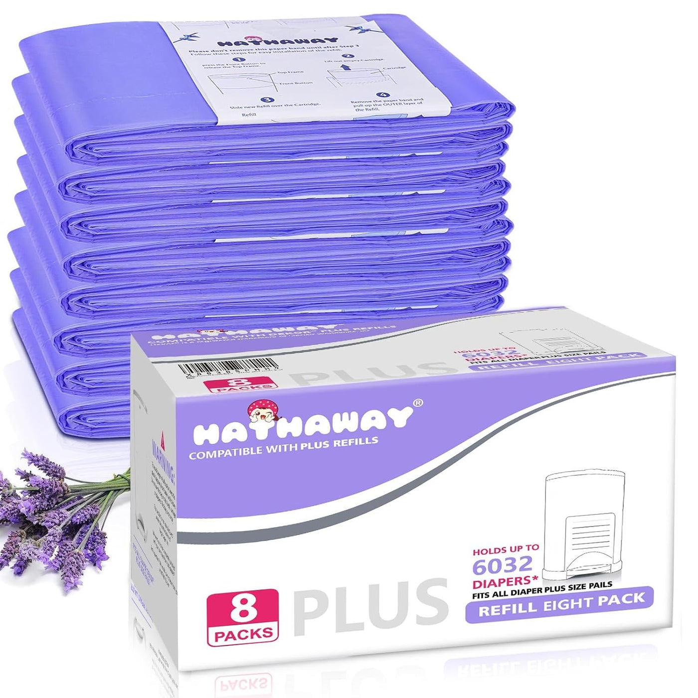 Recambios compatibles con repuestos para cubos de pañales Plus, paq...