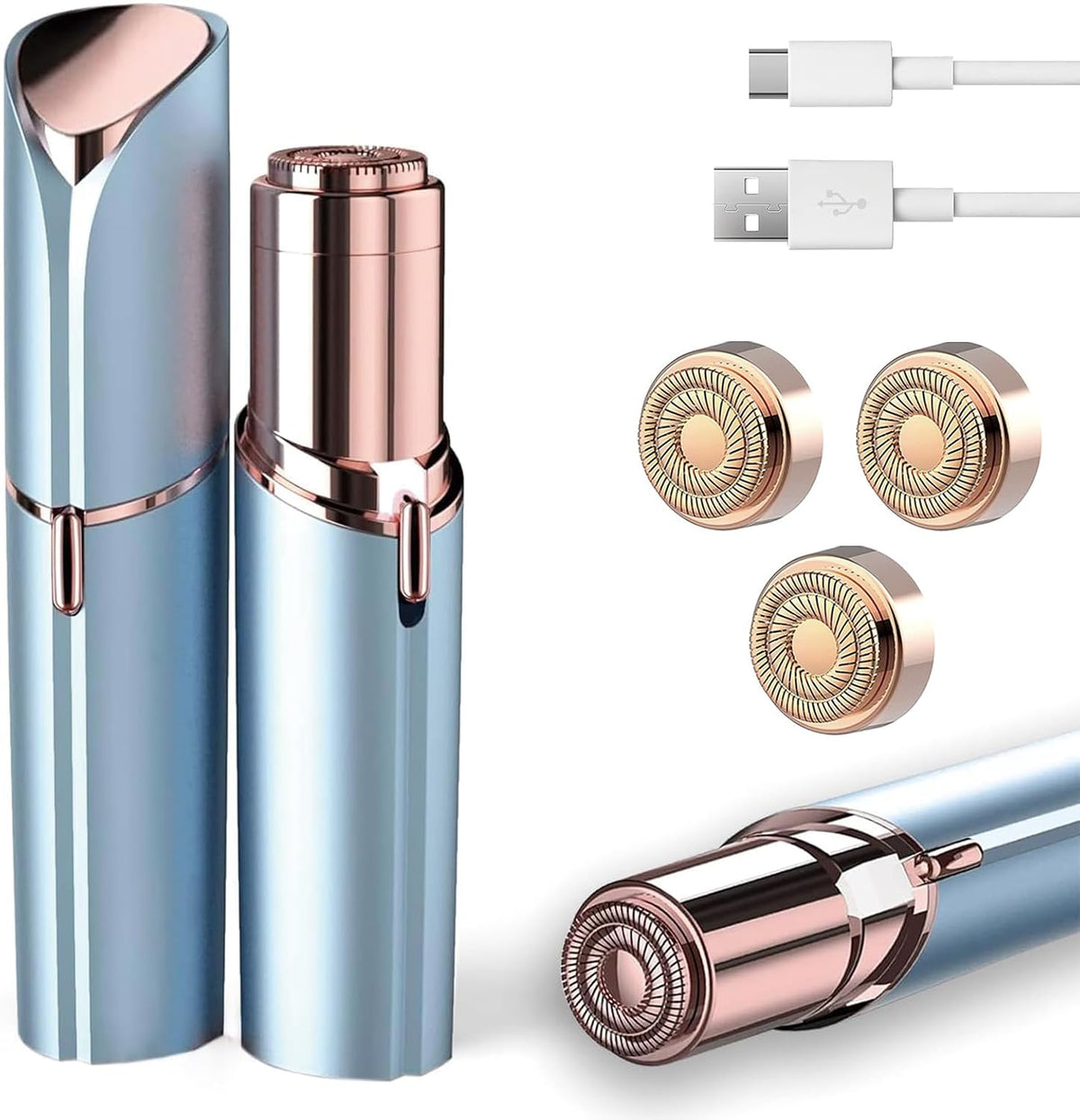 innobeaut Depilación facial eléctrica para mujeres con 3 cabezales...