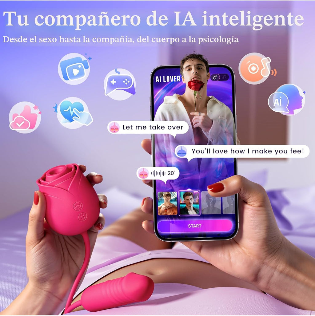 MOOLIGIRL Juguete de Rosa para Mujeres, Juguetes Sexuales, Vibrador...