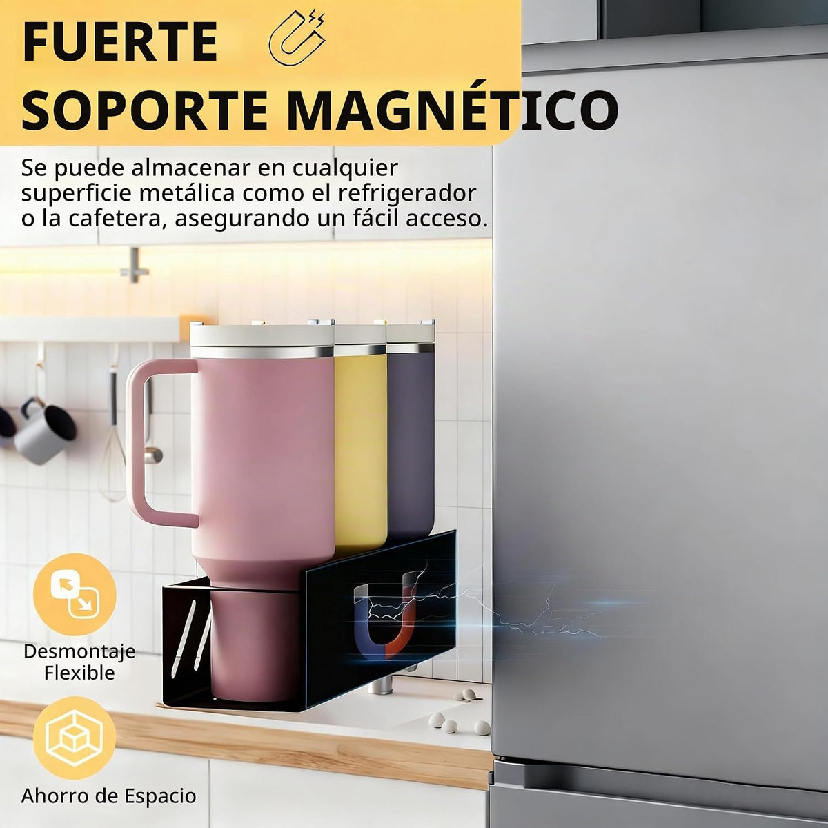 Wolera Organizador Magnético Stanley Cup (2 unidades) - Soporte Seg...