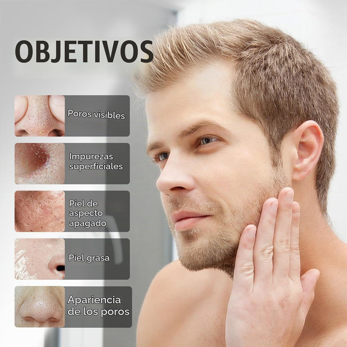 JVR Máscara facial Peel Off, máscara negra de carbón, máscara facia...