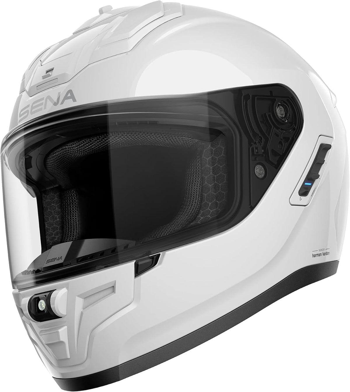 Casco inteligente integral para motocicleta Sena Phantom y ANC con...