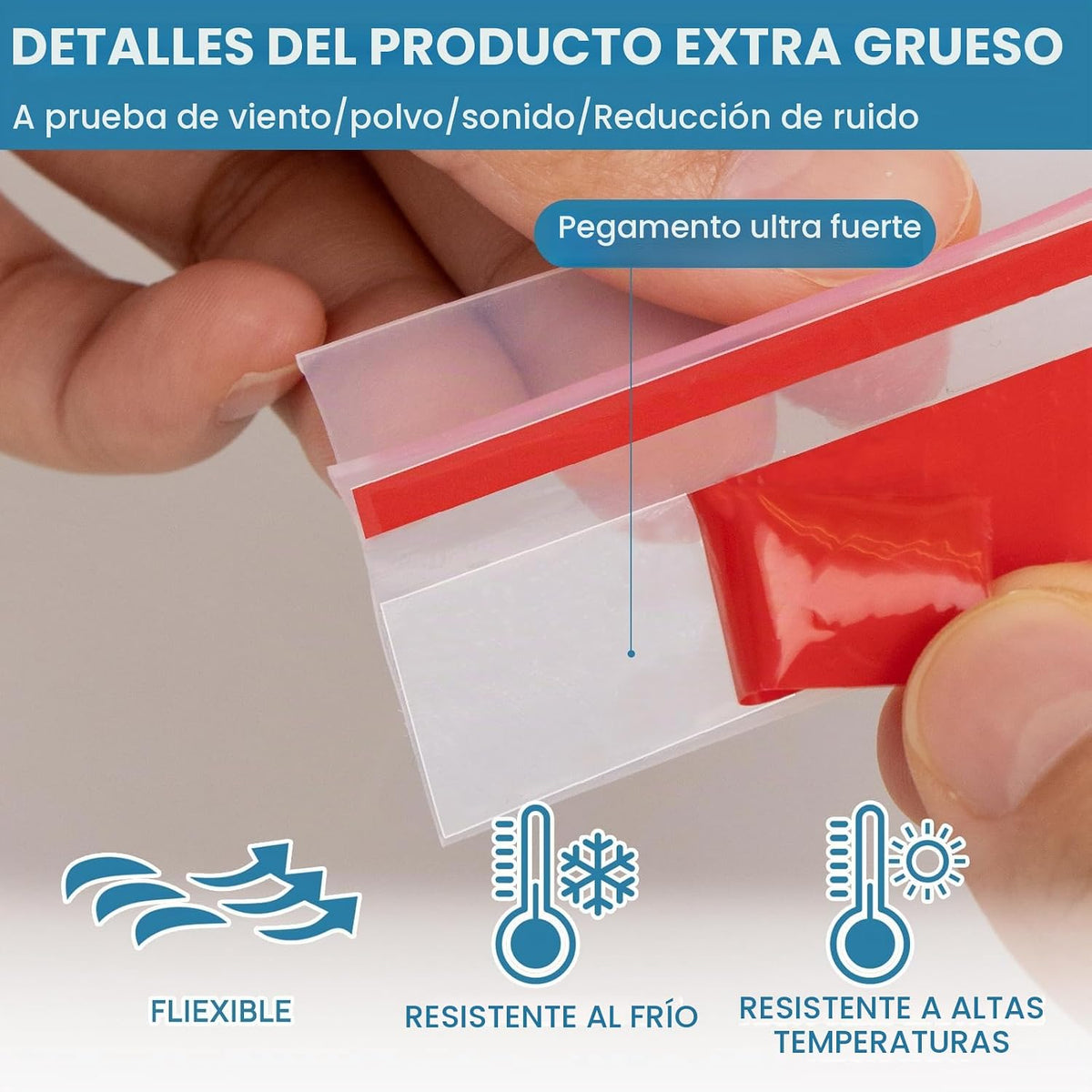 Burlete de silicona en forma de T de 20 pies, tapón autoadhesivo pa...