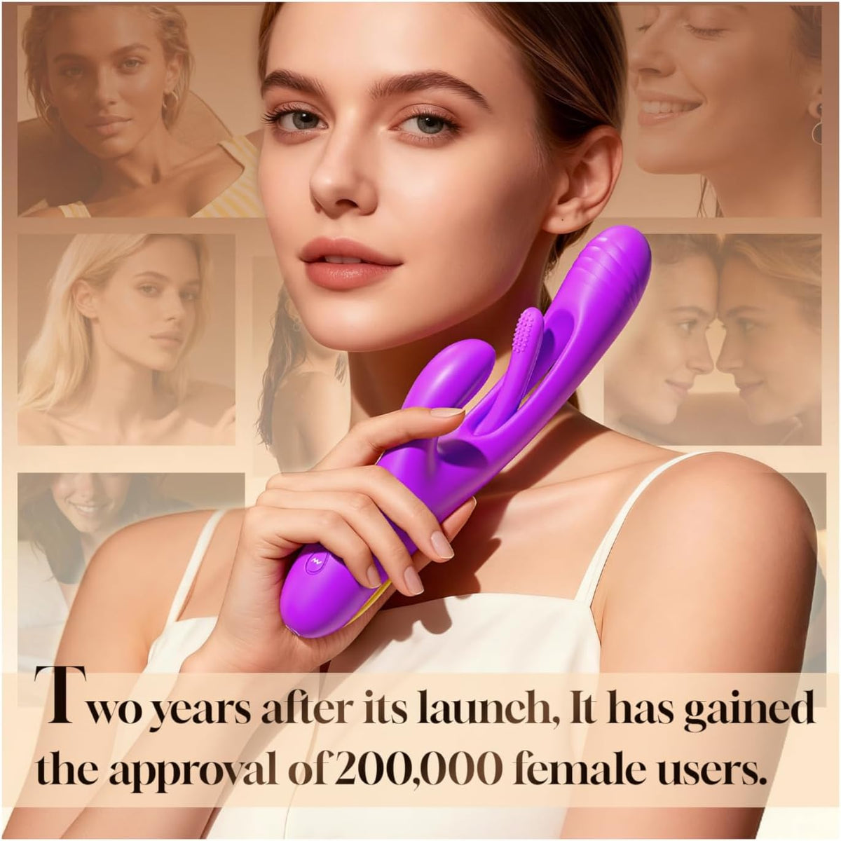 Vibrador consolador conejo - LOVENOTE masajeador de punto G para mu...