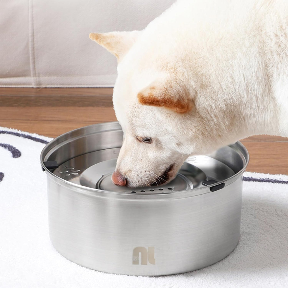 Cuenco de agua para perros de 1 litro\/0.26 galones, sin derrames,...