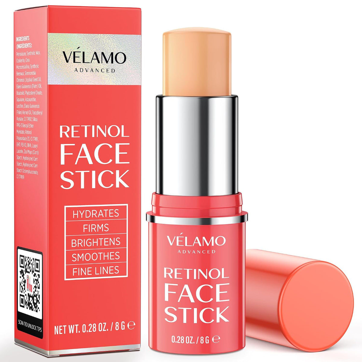 VELAMO ADVANCED Retinol Face Stick \u2013 Reduce las líneas finas,...