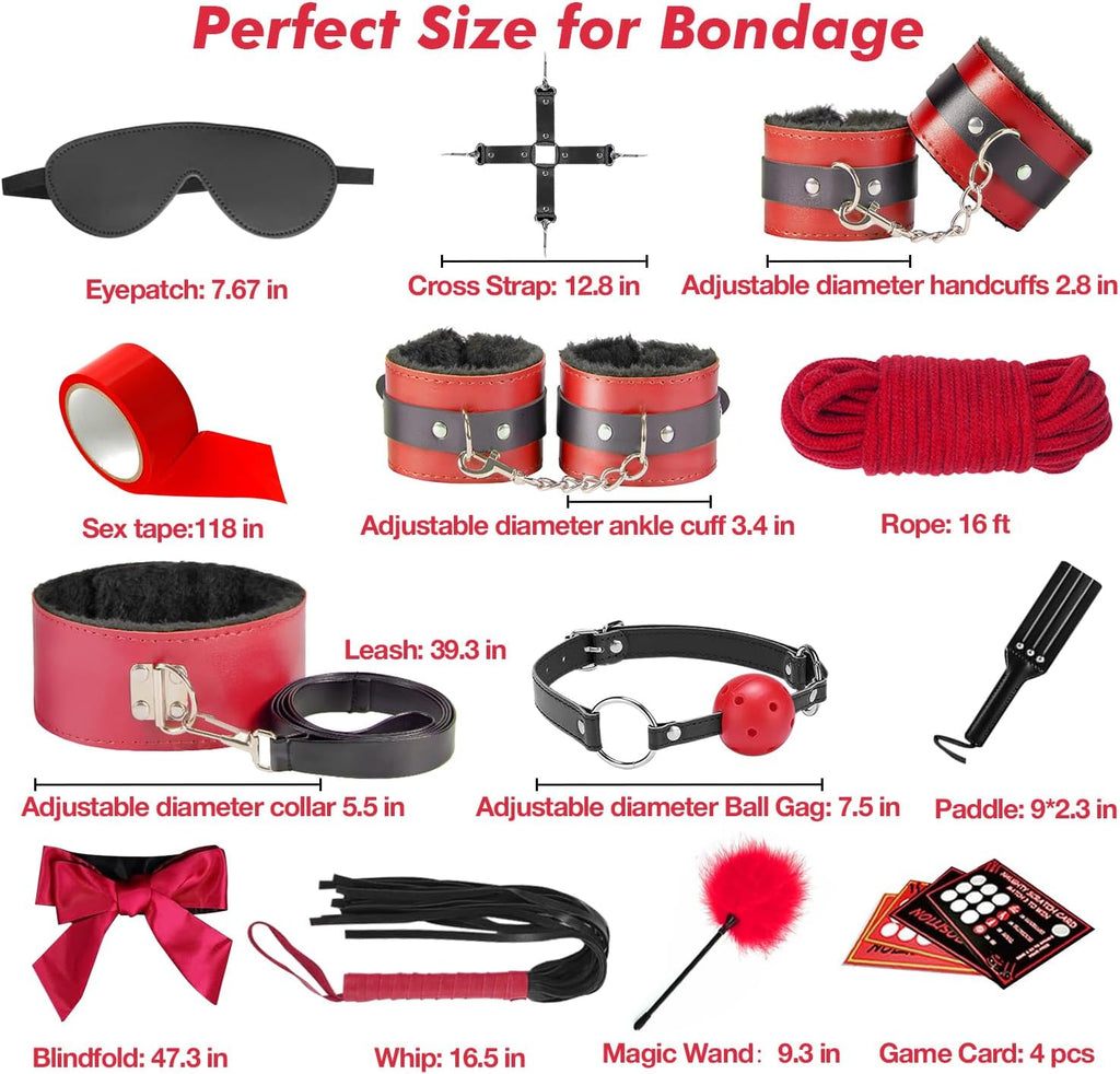 Juguetes sexuales, restricciones BDSM, consolador, kit de 36 piezas...
